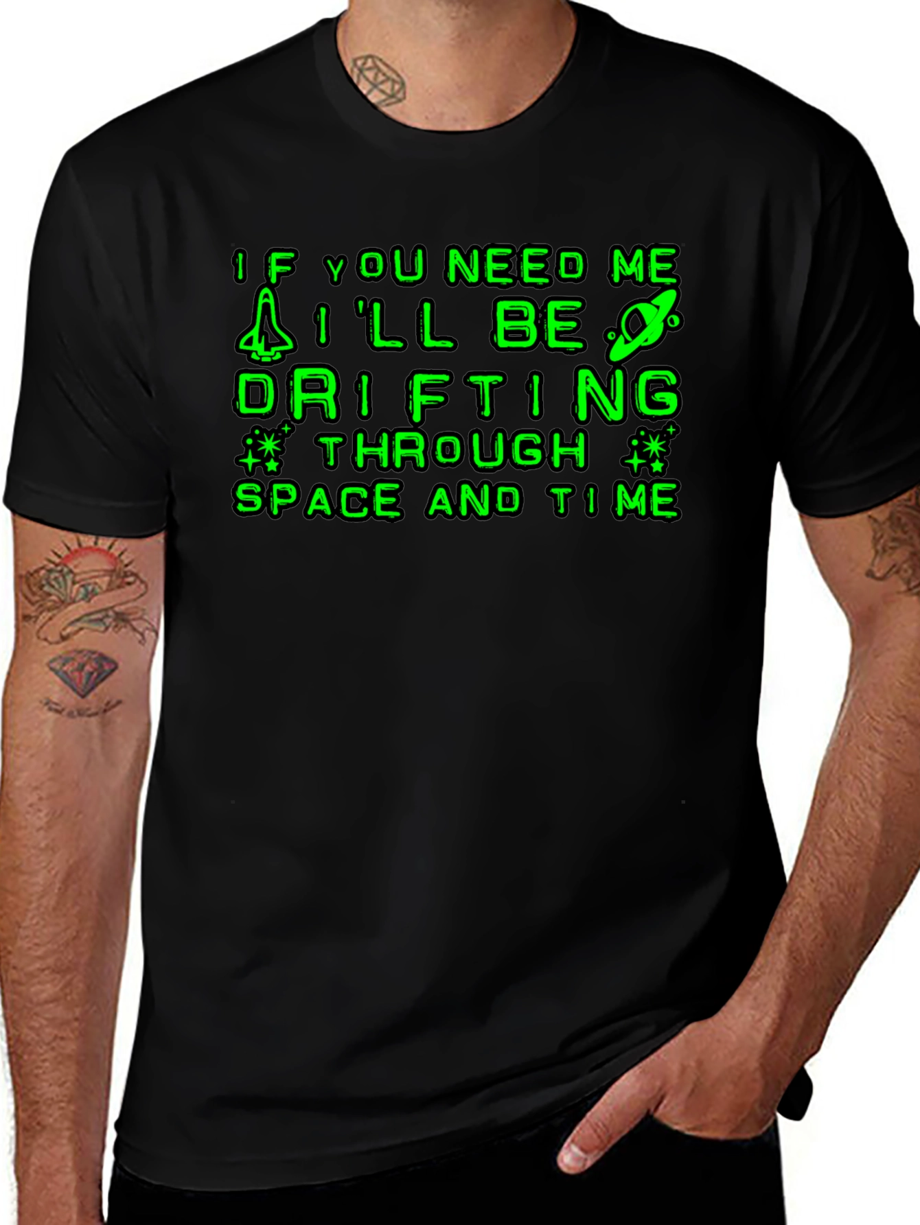 Drifting Through Space & Time Graphic T-Shirt