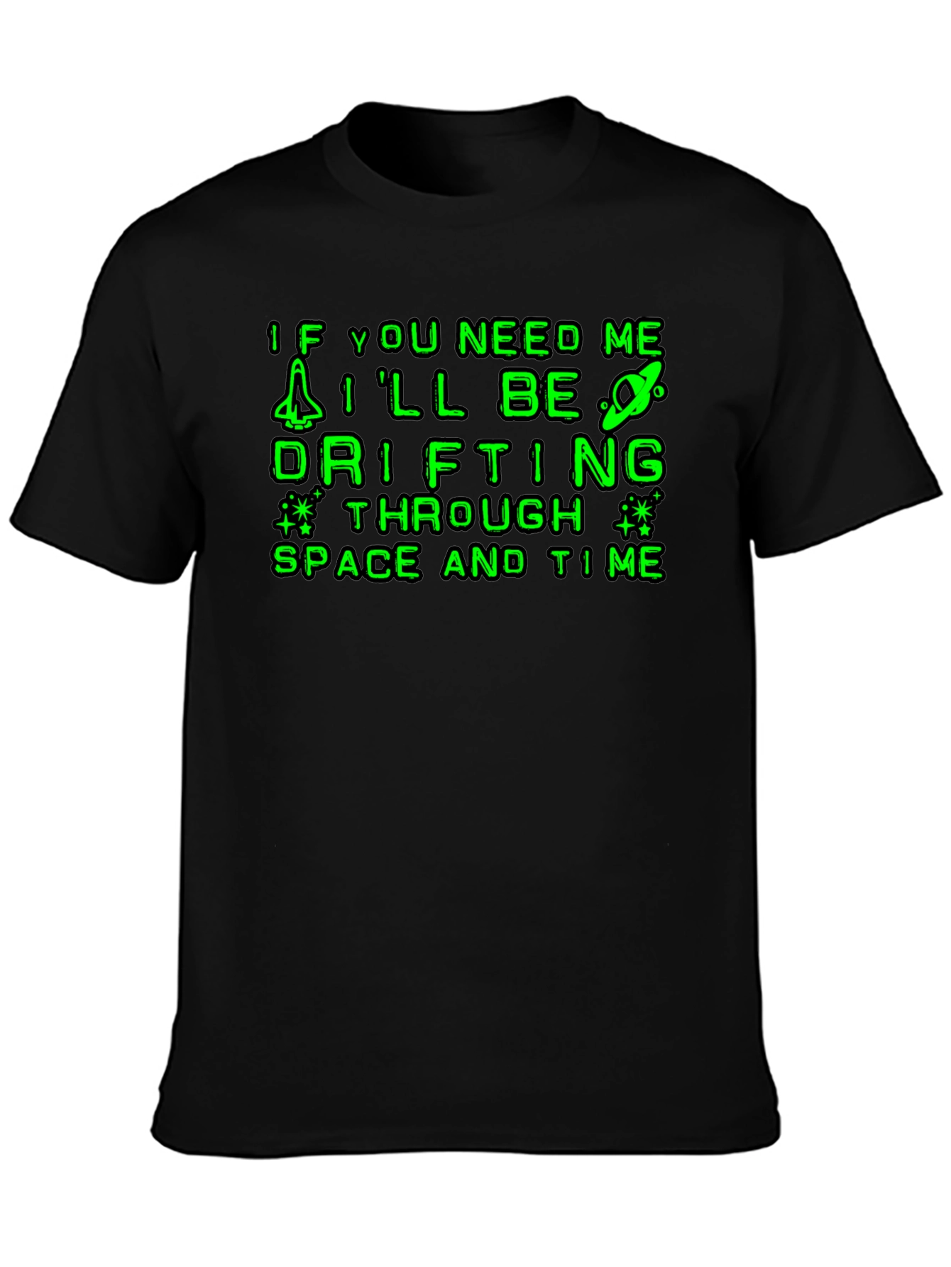 Drifting Through Space & Time Graphic T-Shirt