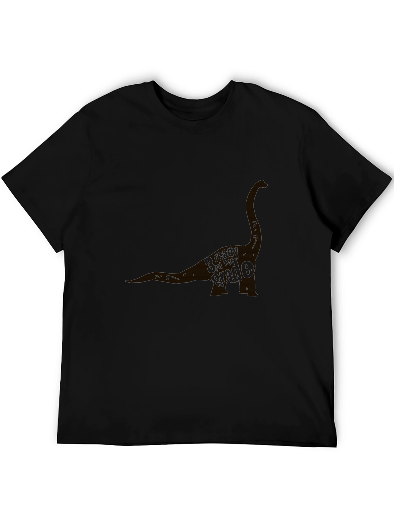 Dinosaur Graphic T-Shirt - Black Cotton Blend