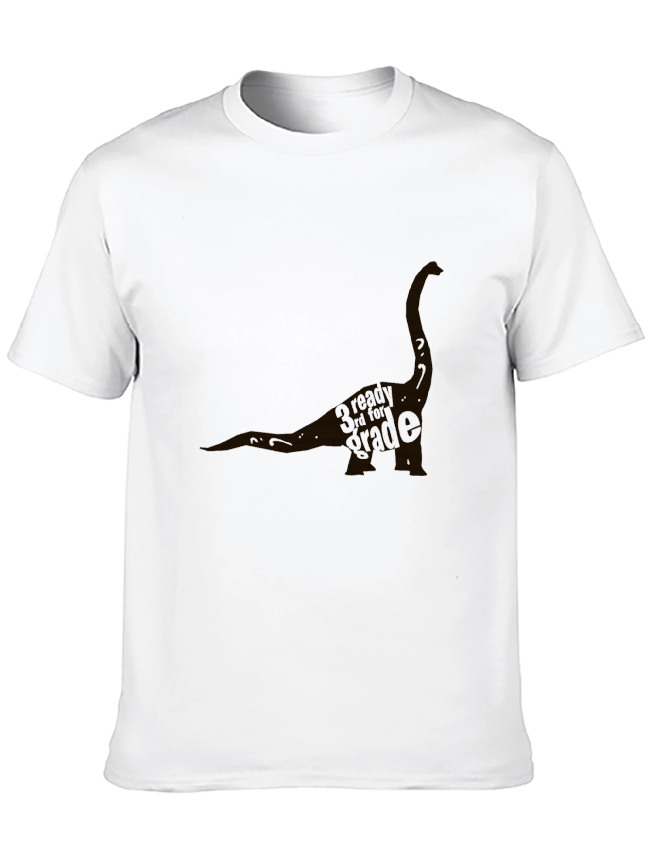 Dinosaur Graphic T-Shirt - Black Cotton Blend