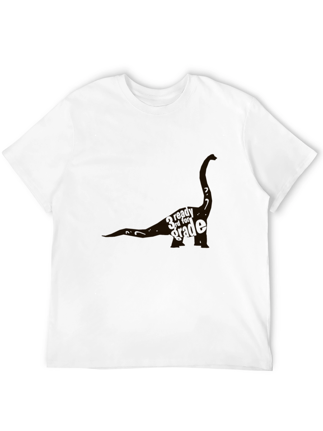 Dinosaur Graphic T-Shirt - Black Cotton Blend