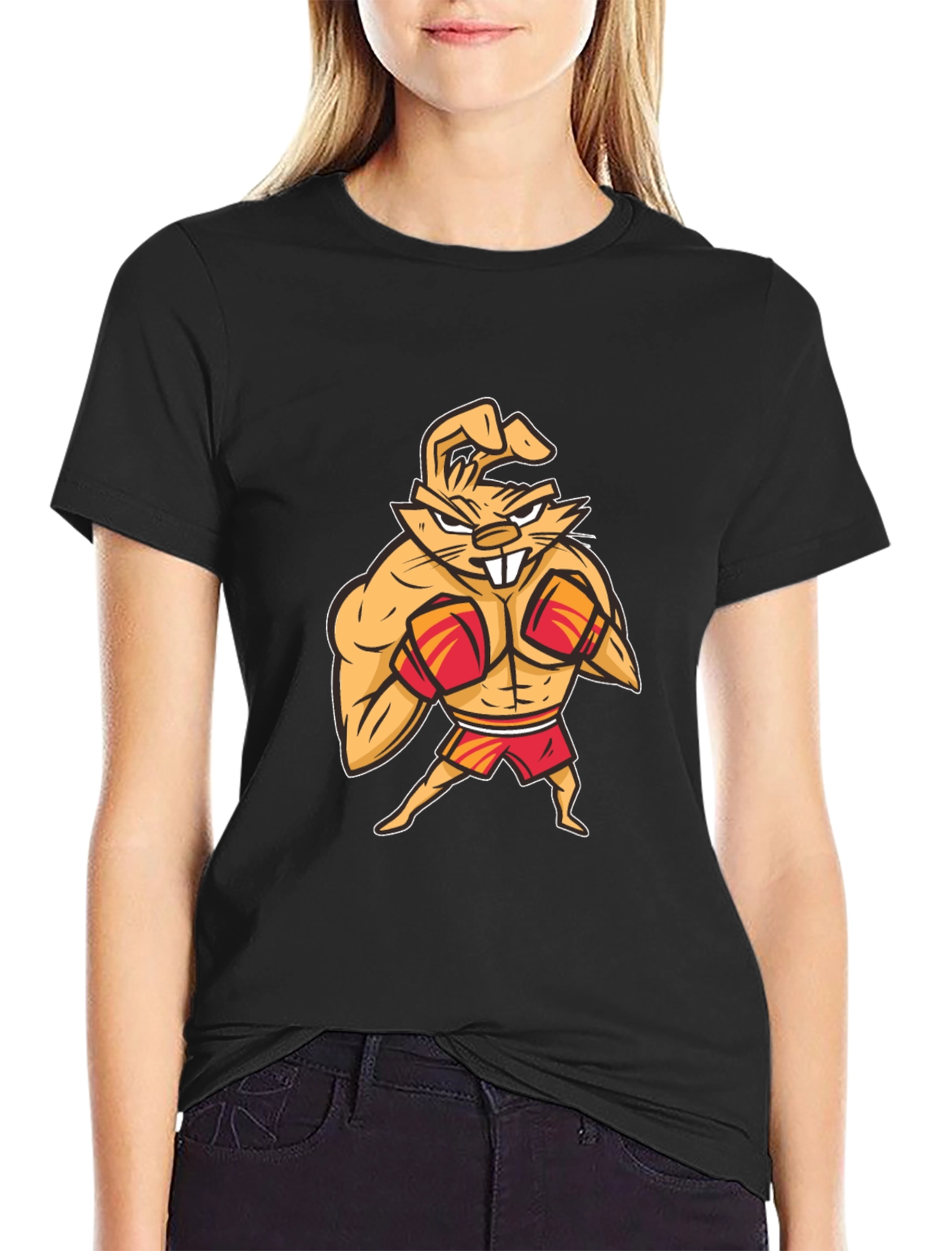 Boxing Bunny T-Shirt - Funny Cartoon Tee