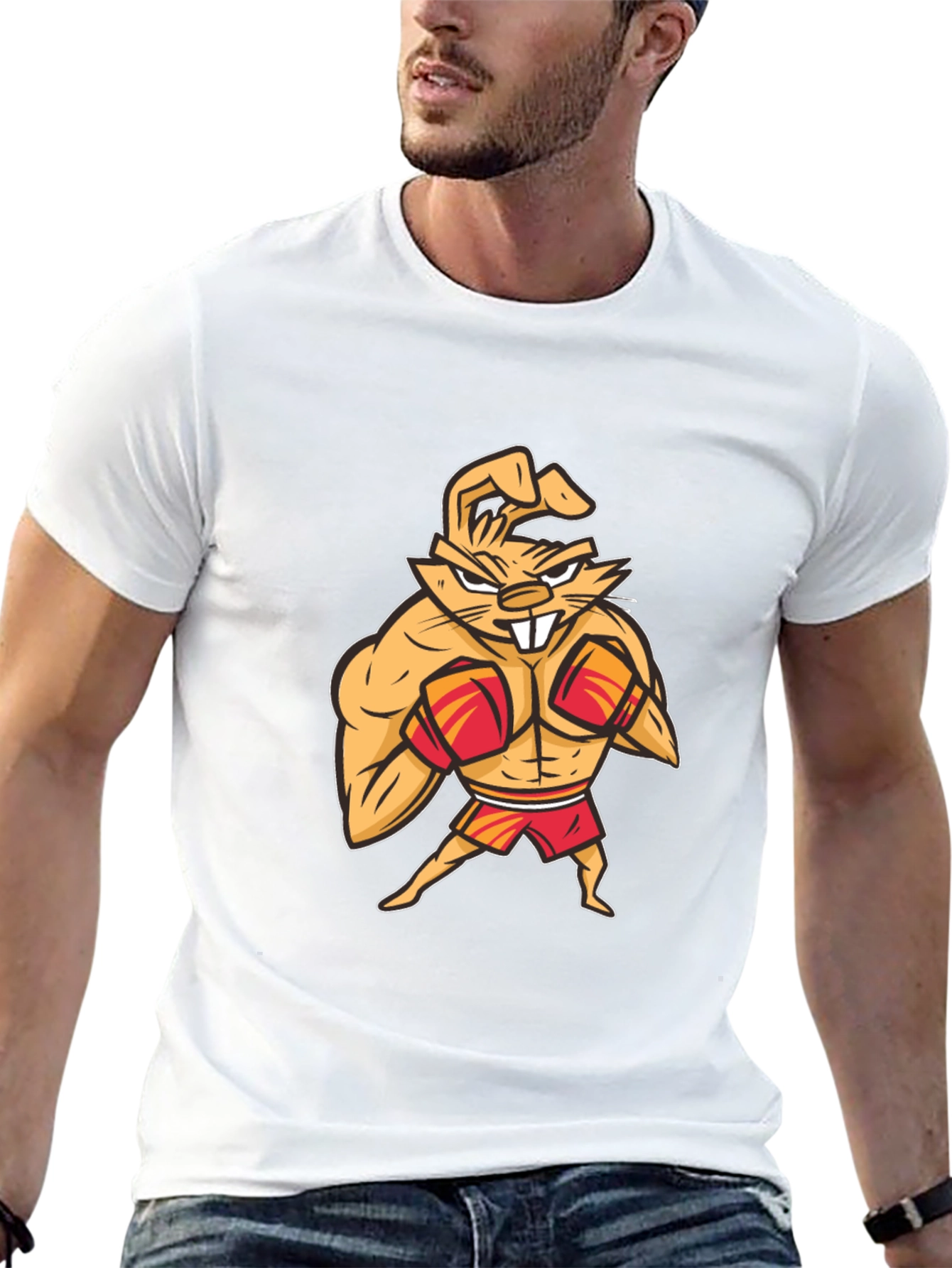 Boxing Bunny T-Shirt - Funny Cartoon Tee