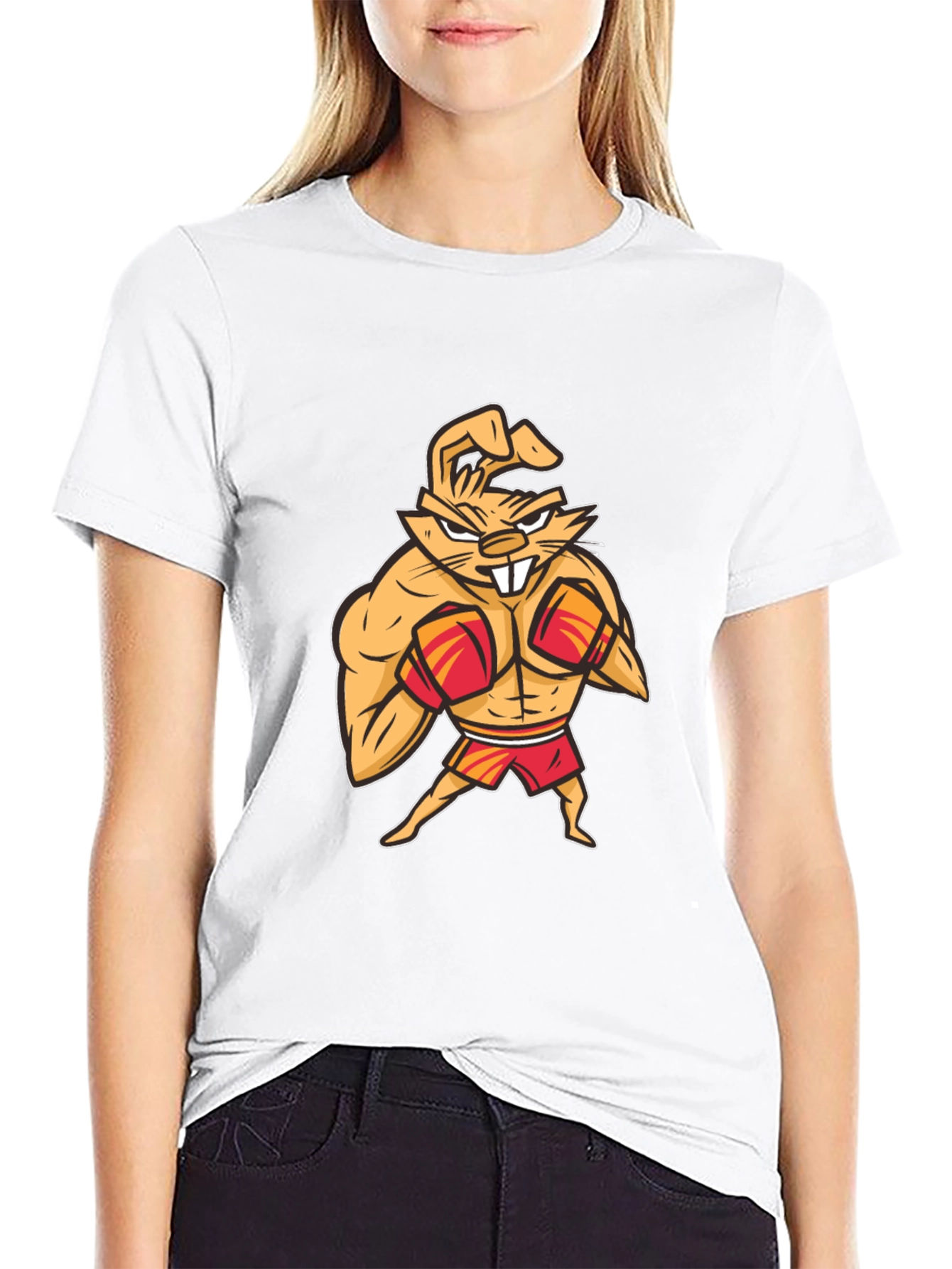 Boxing Bunny T-Shirt - Funny Cartoon Tee
