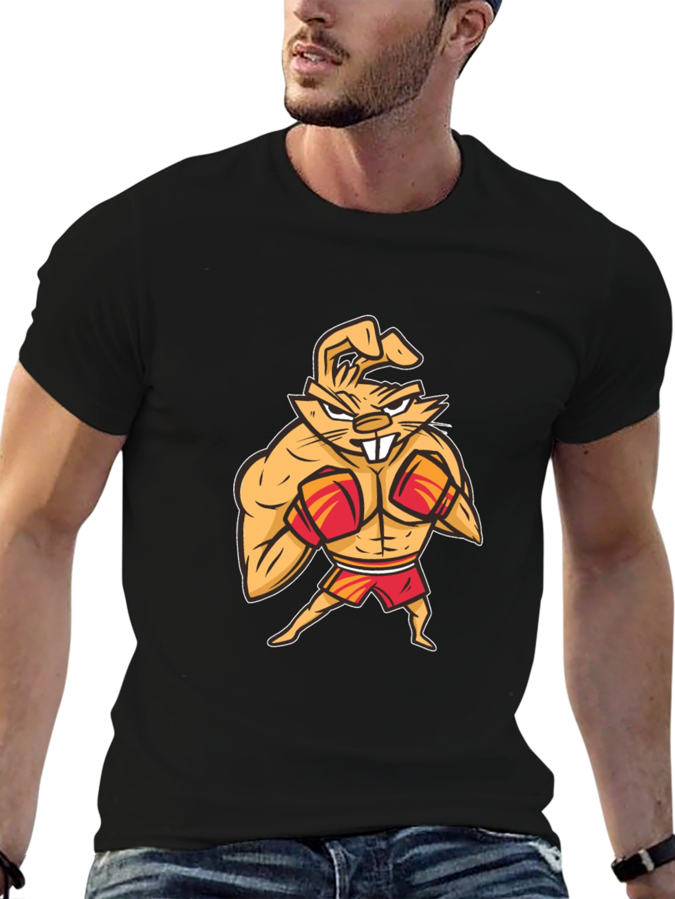 Boxing Bunny T-Shirt - Funny Cartoon Tee