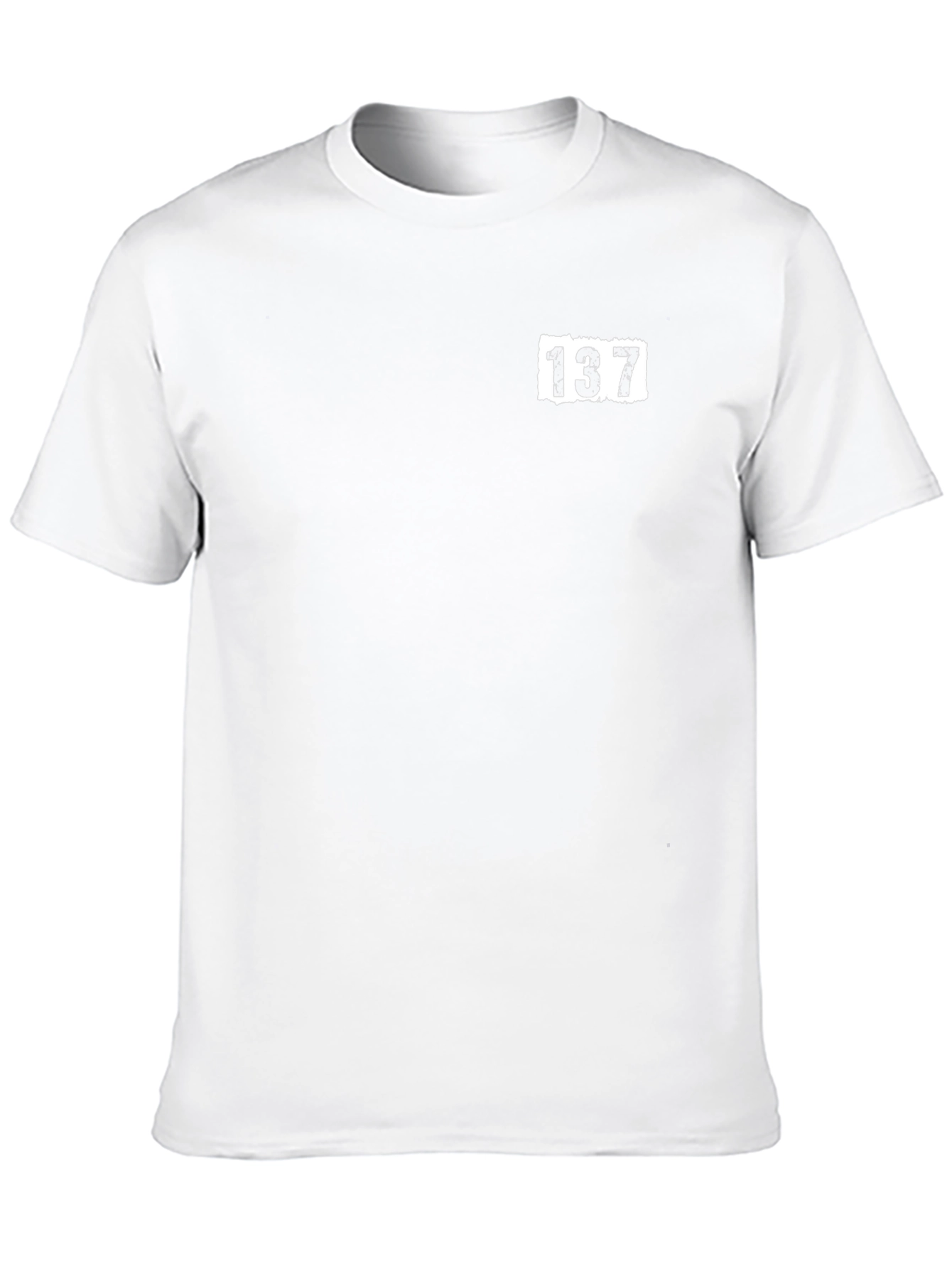Black T-Shirt with 137 Graphic