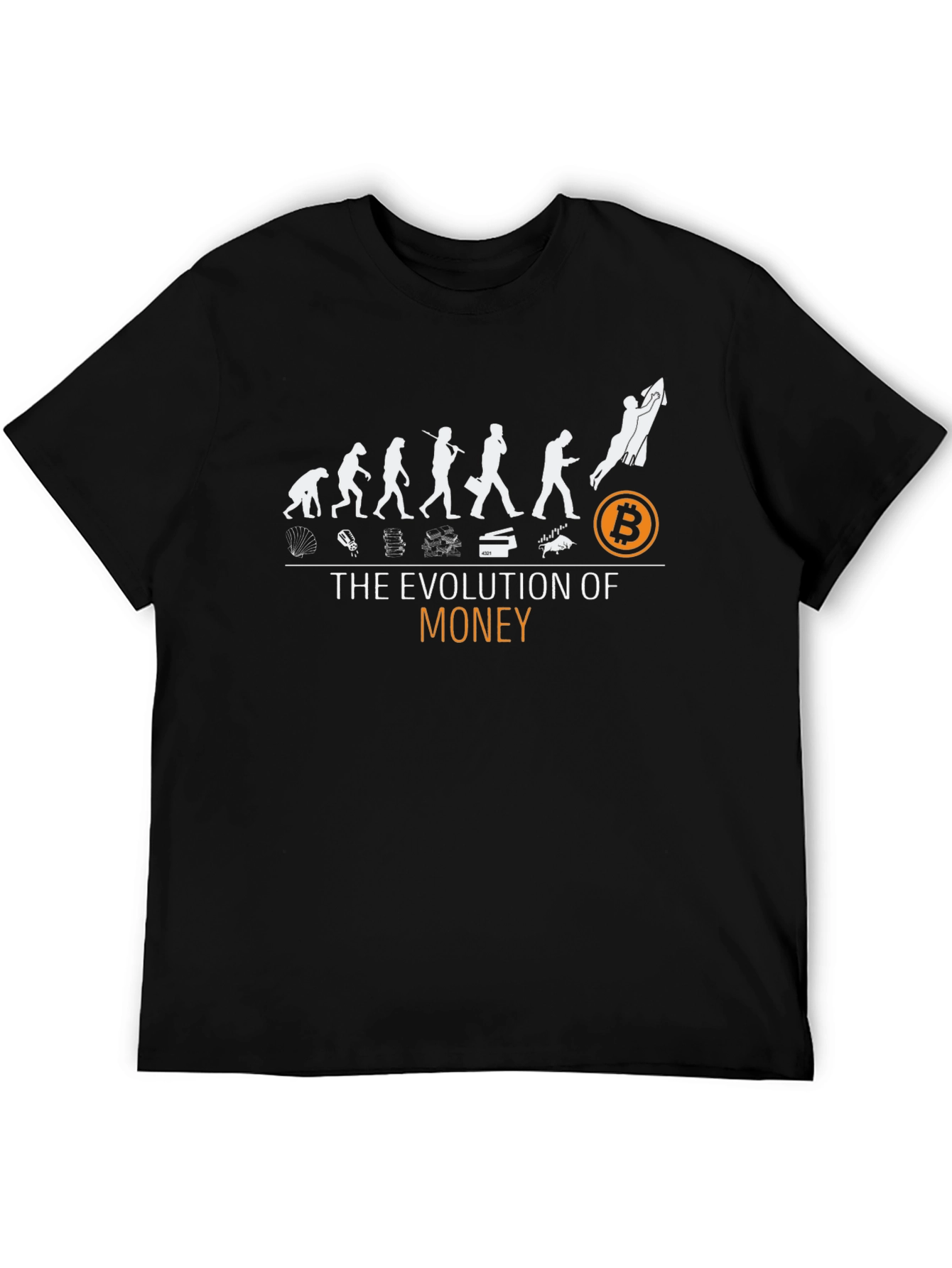 Evolution of Money Bitcoin T-Shirt