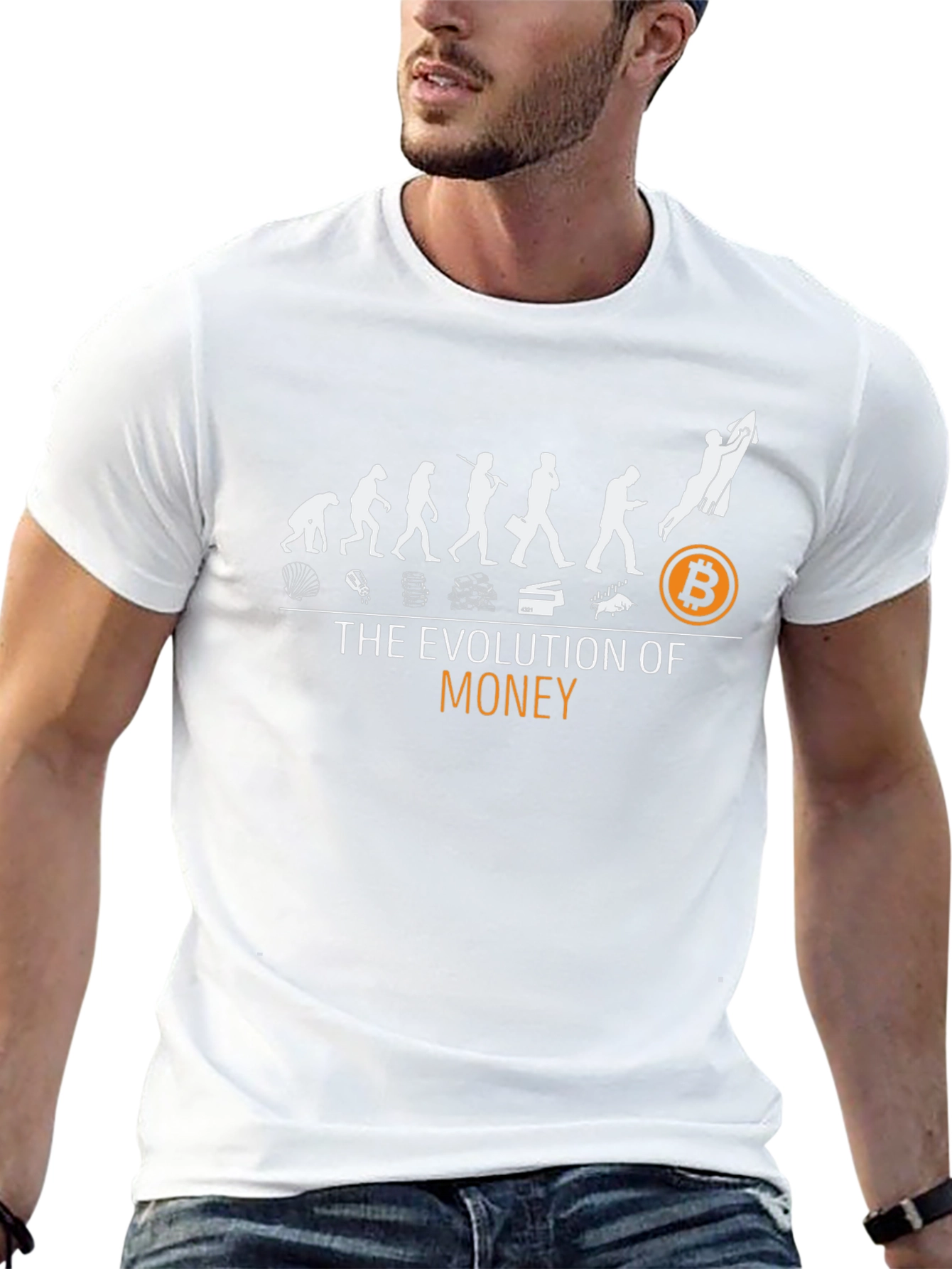 Evolution of Money Bitcoin T-Shirt