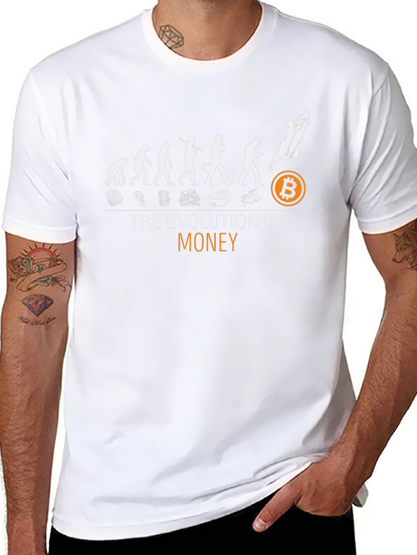 Evolution of Money Bitcoin T-Shirt