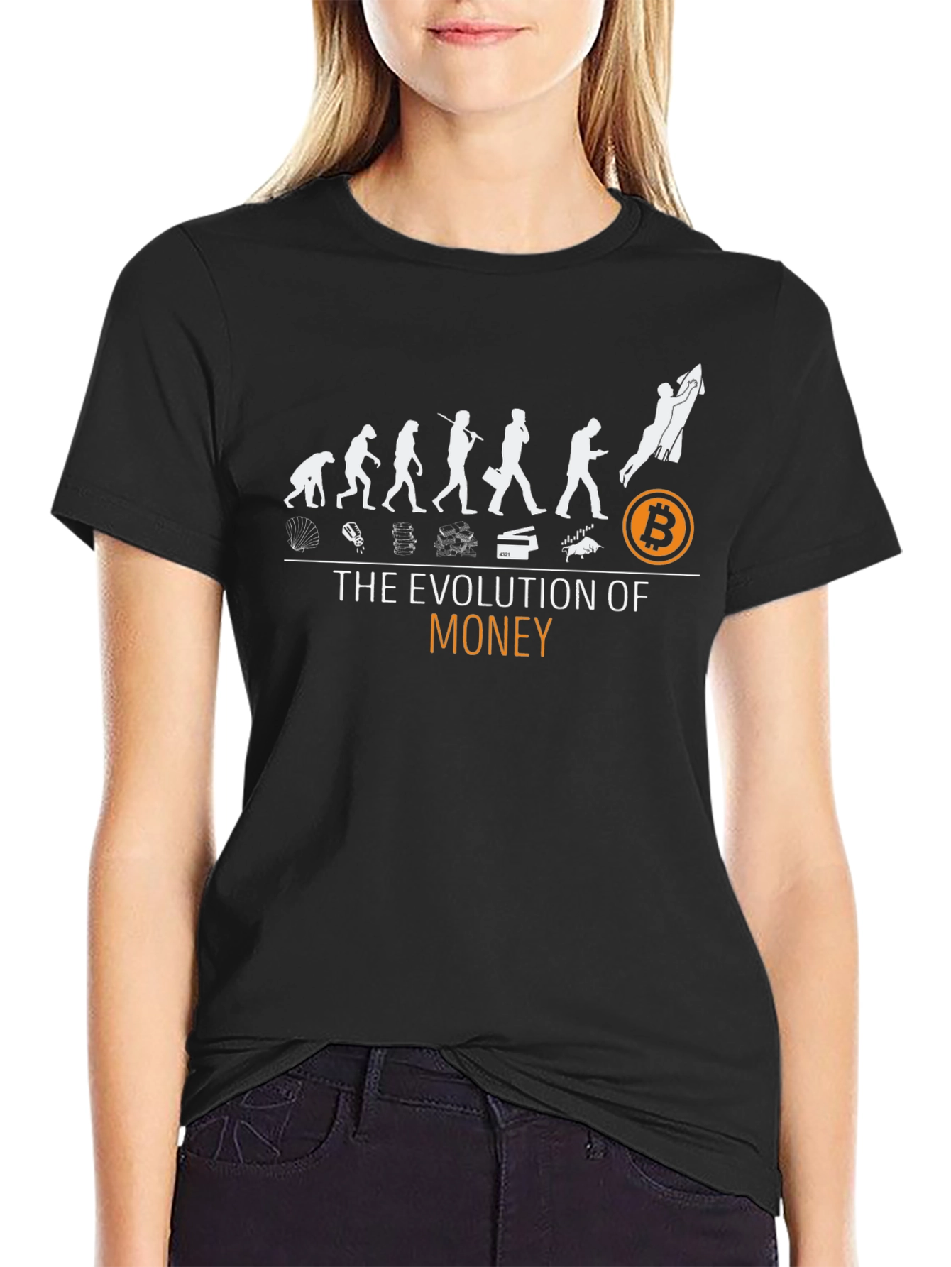 Evolution of Money Bitcoin T-Shirt