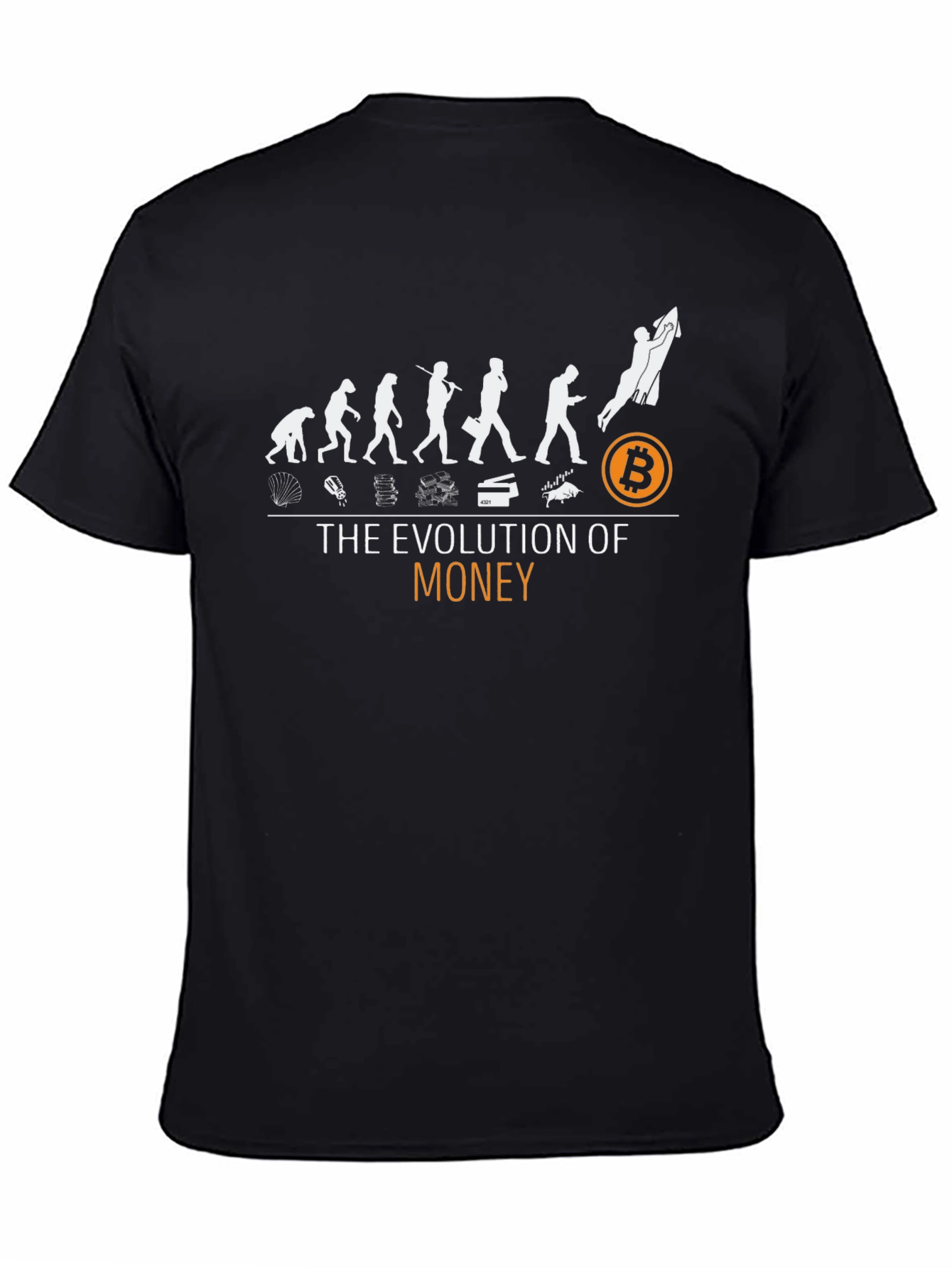 Evolution of Money Bitcoin T-Shirt