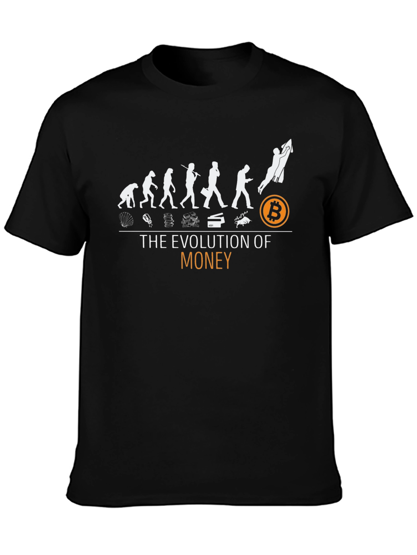 Evolution of Money Bitcoin T-Shirt