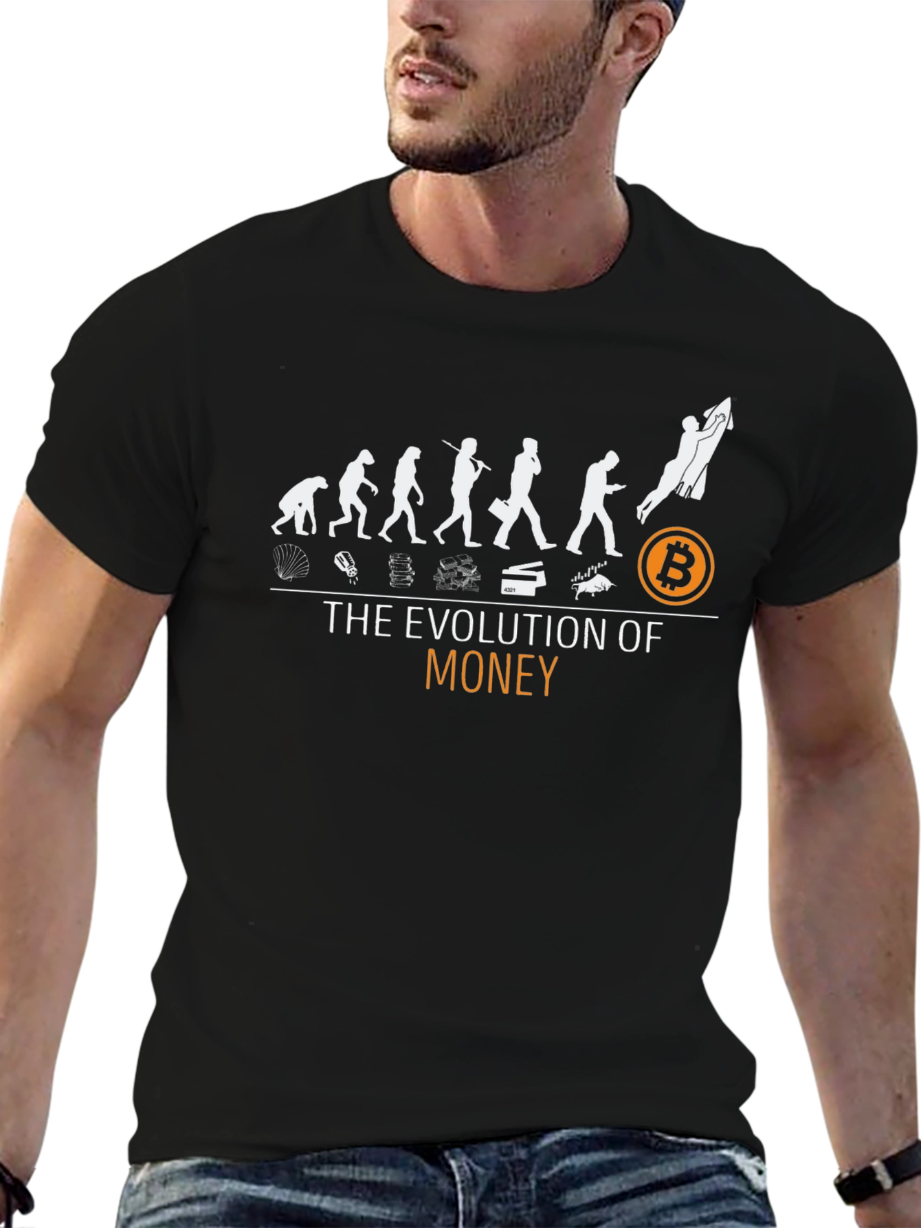 Evolution of Money Bitcoin T-Shirt