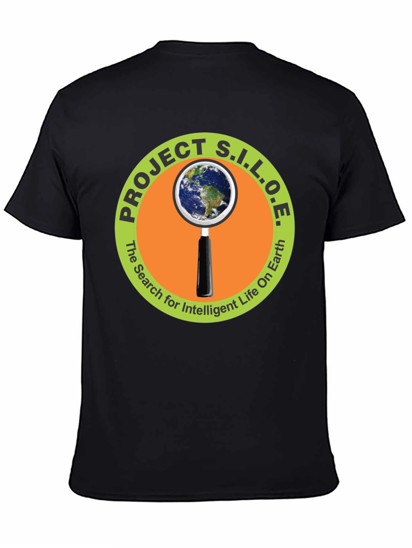 Project S.I.L.O.E. Black Graphic T-Shirt