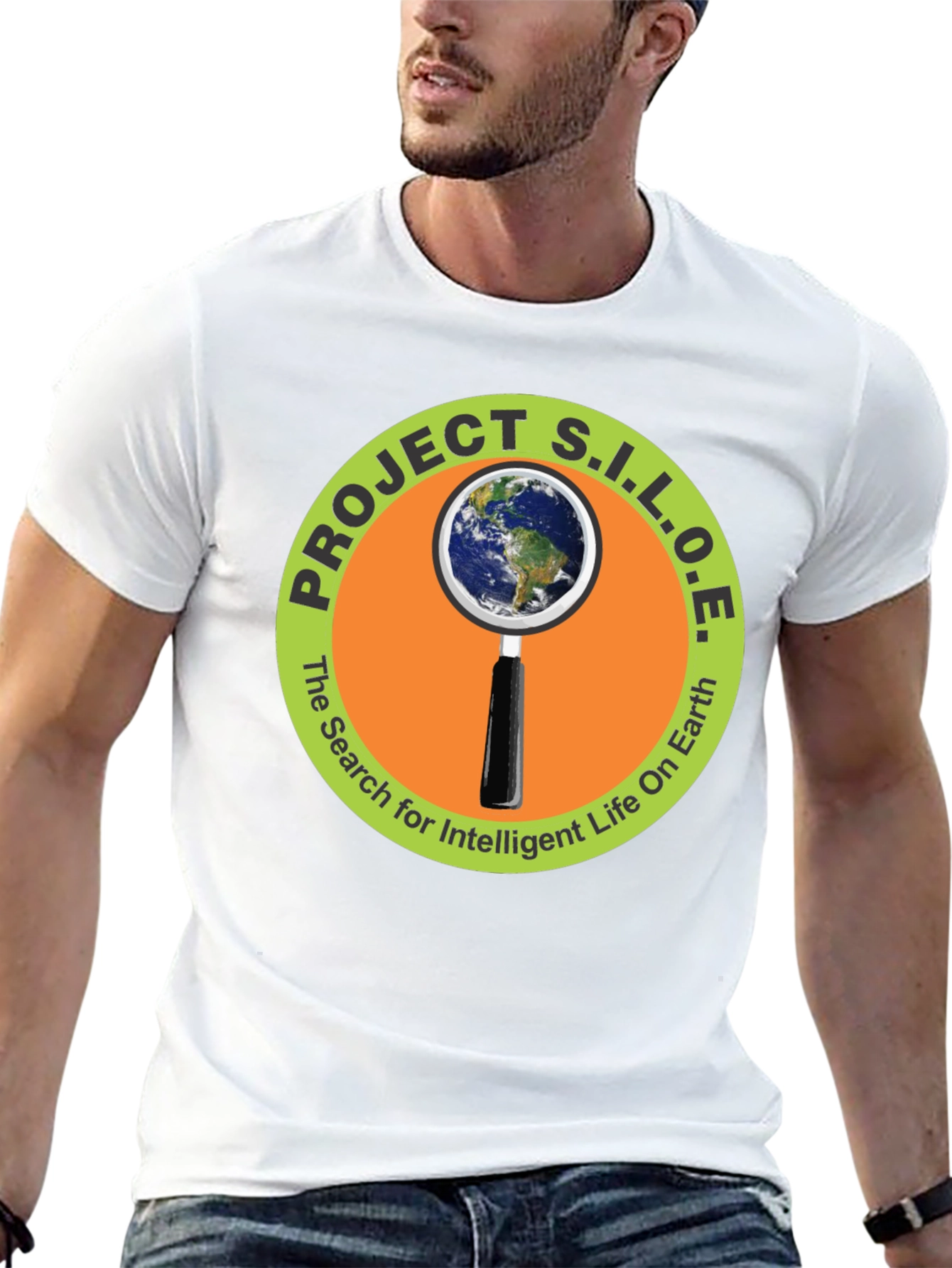 Project S.I.L.O.E. Black Graphic T-Shirt
