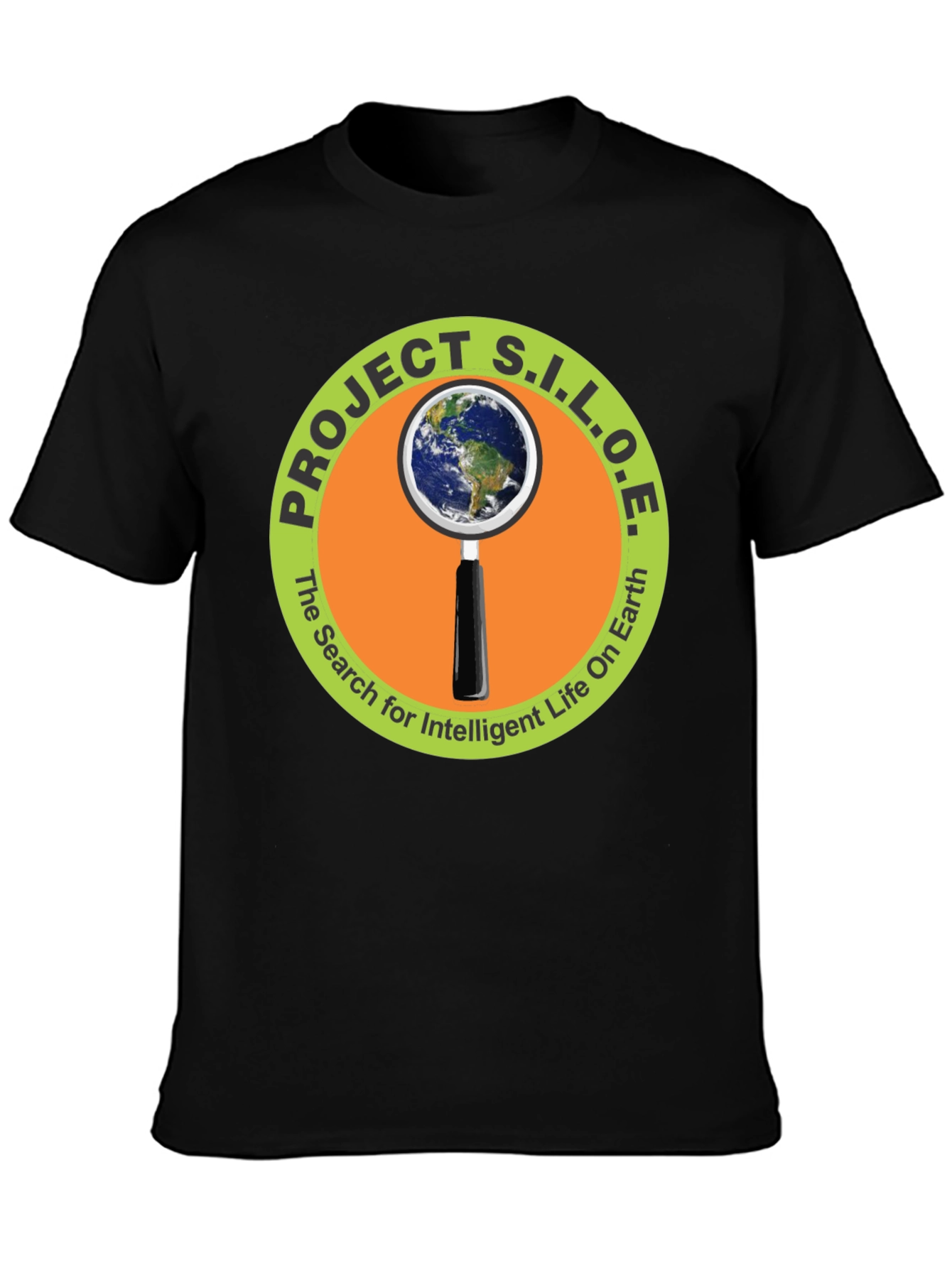 Project S.I.L.O.E. Black Graphic T-Shirt