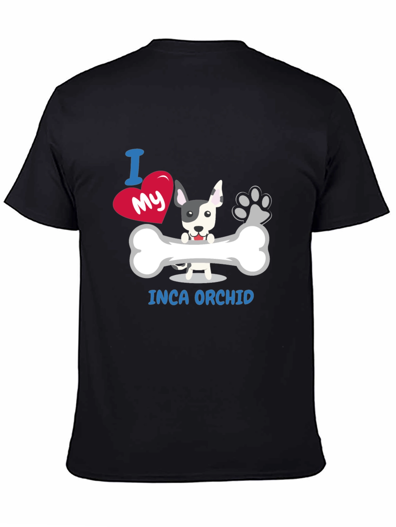 I Love My Inca Orchid Dog Graphic T-Shirt