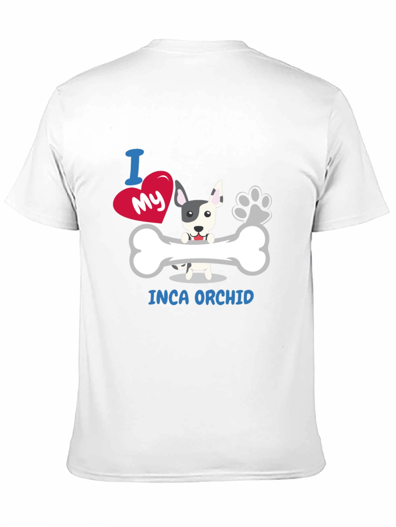I Love My Inca Orchid Dog Graphic T-Shirt