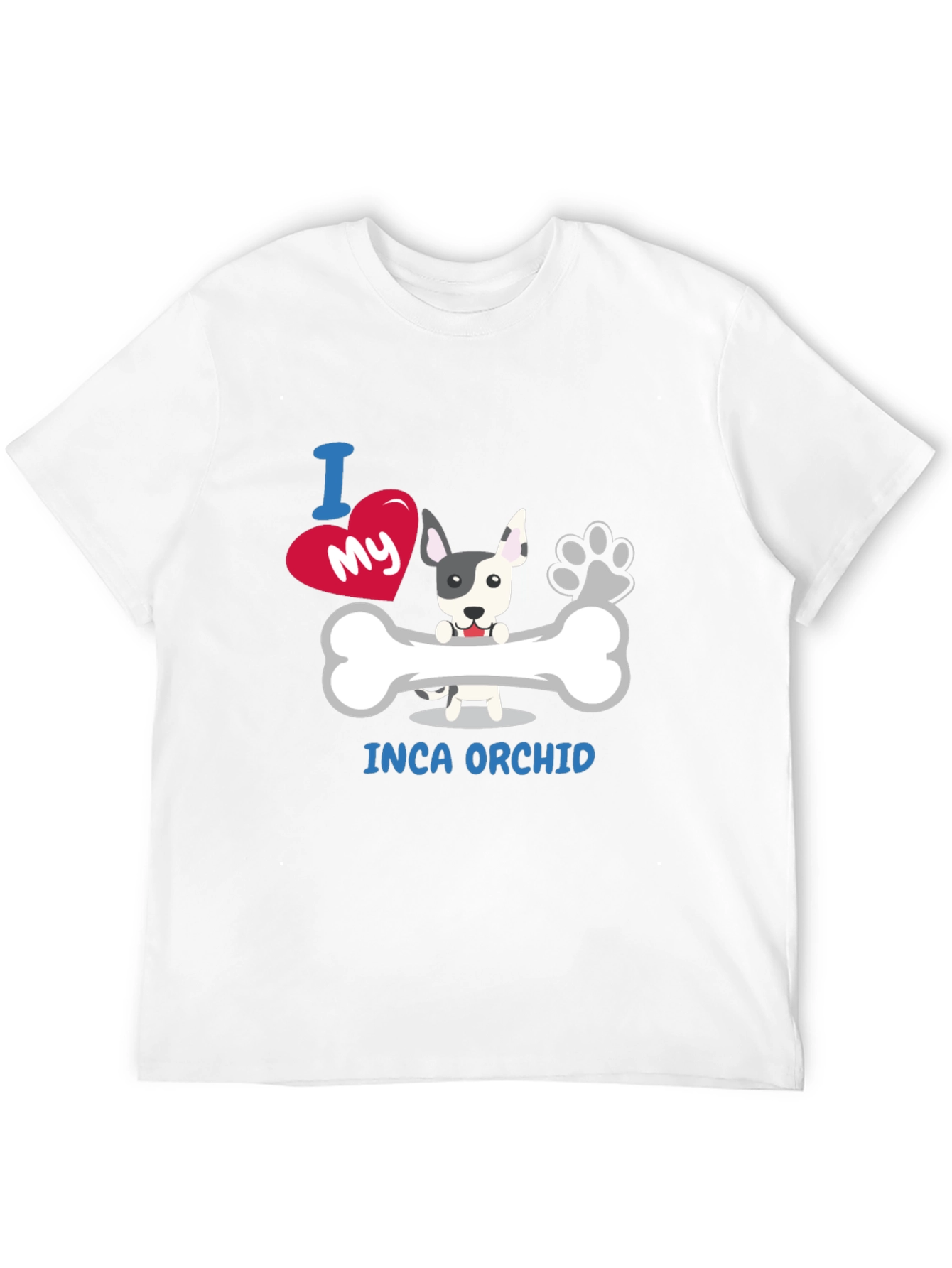 I Love My Inca Orchid Dog Graphic T-Shirt