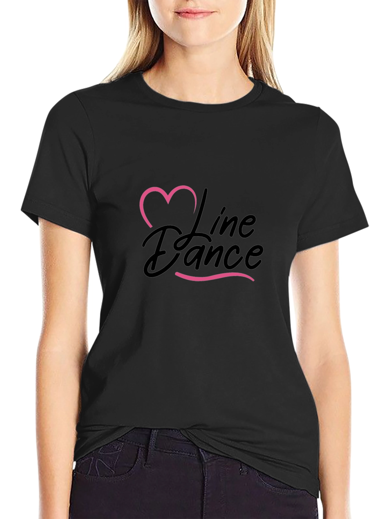 Line Dance Heart Graphic T-Shirt
