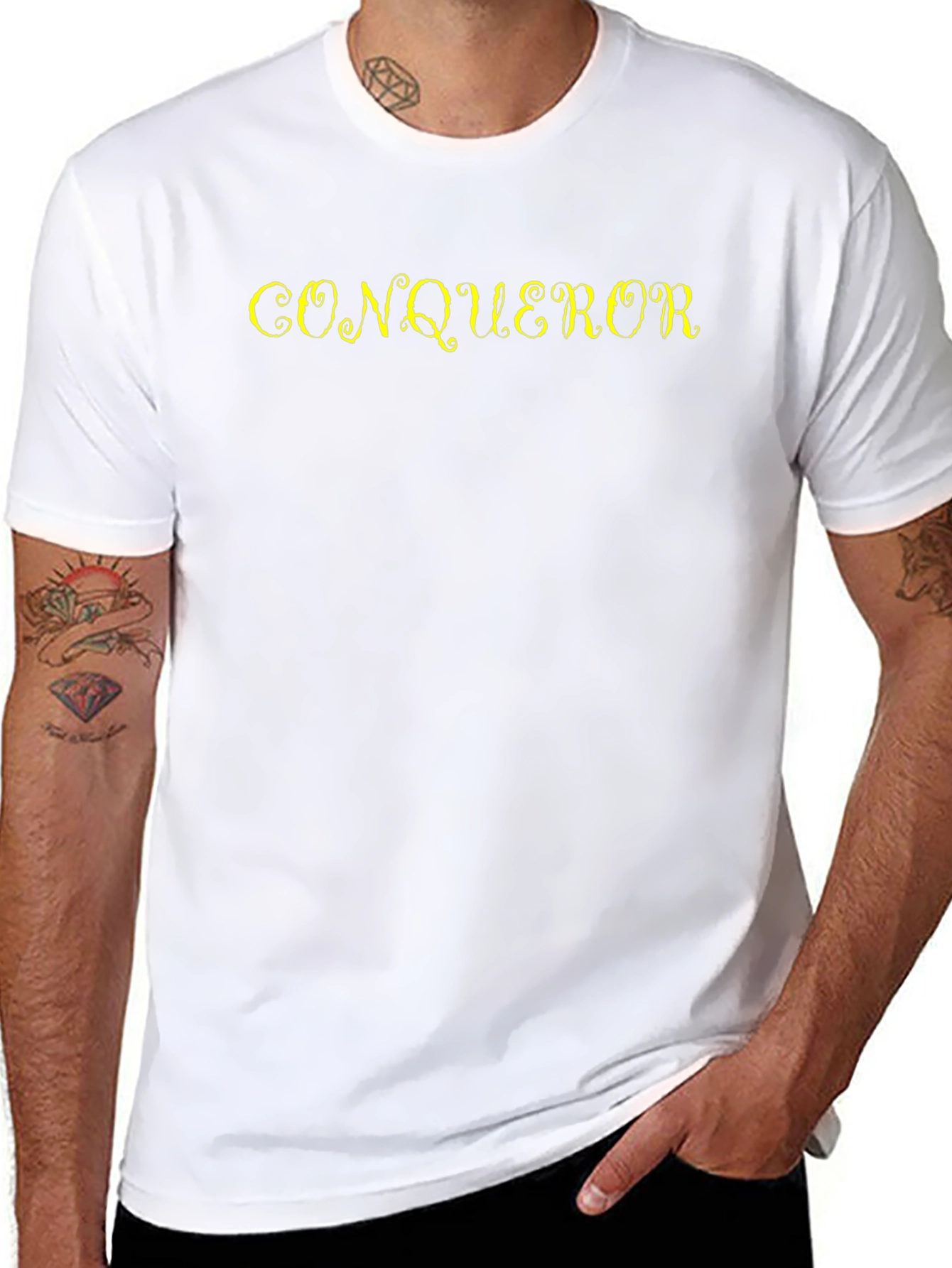 Conqueror Graphic Tee - Bold Statement Shirt