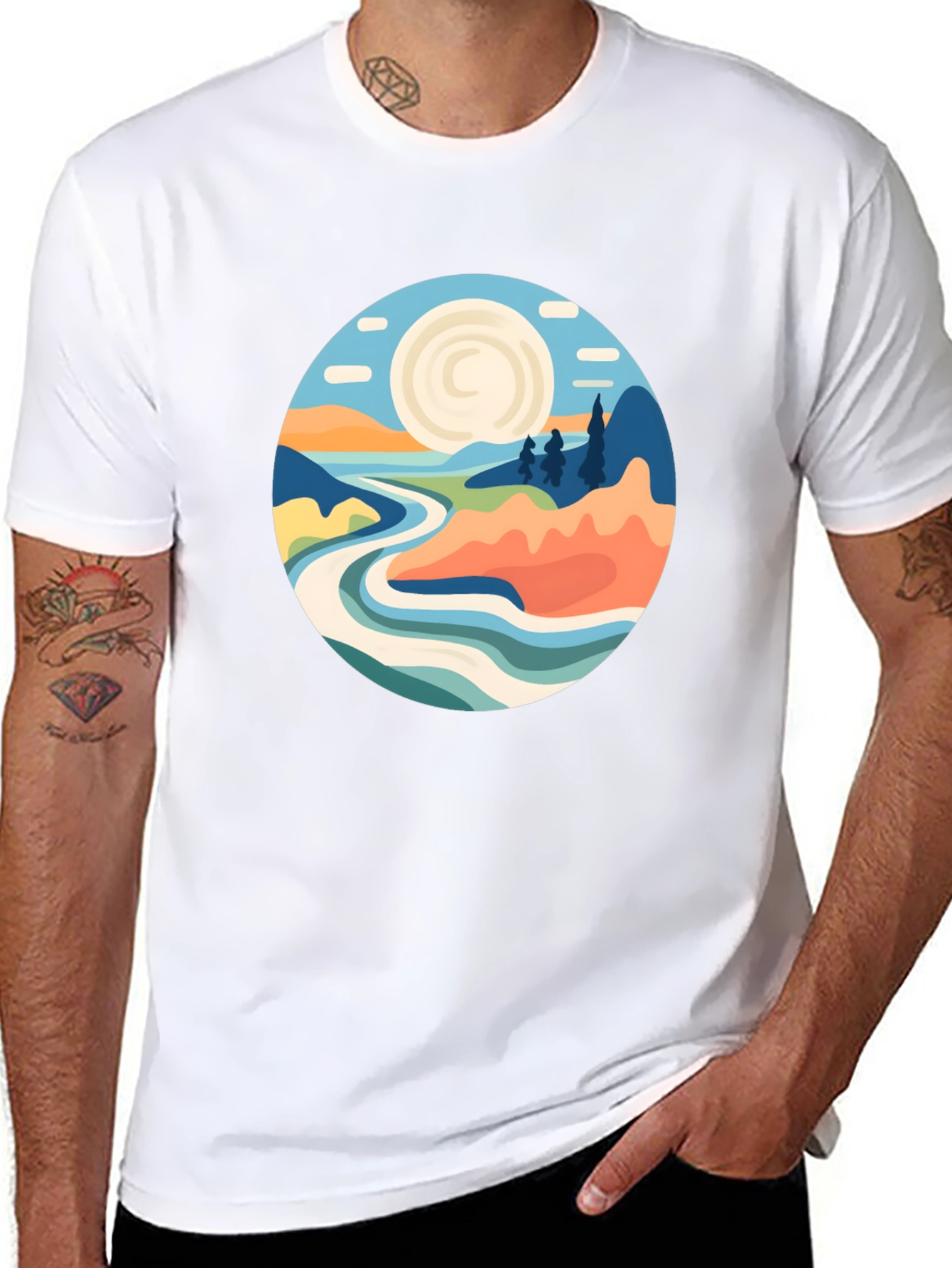 Nature Landscape Graphic T-Shirt
