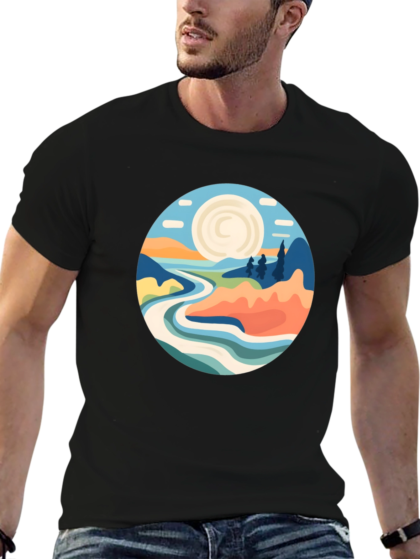 Nature Landscape Graphic T-Shirt