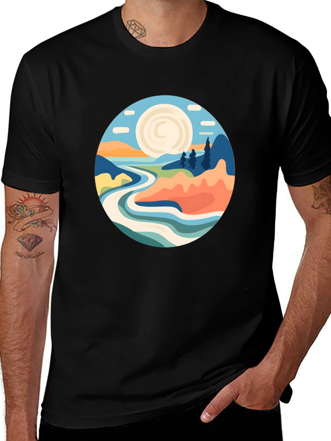 Nature Landscape Graphic T-Shirt