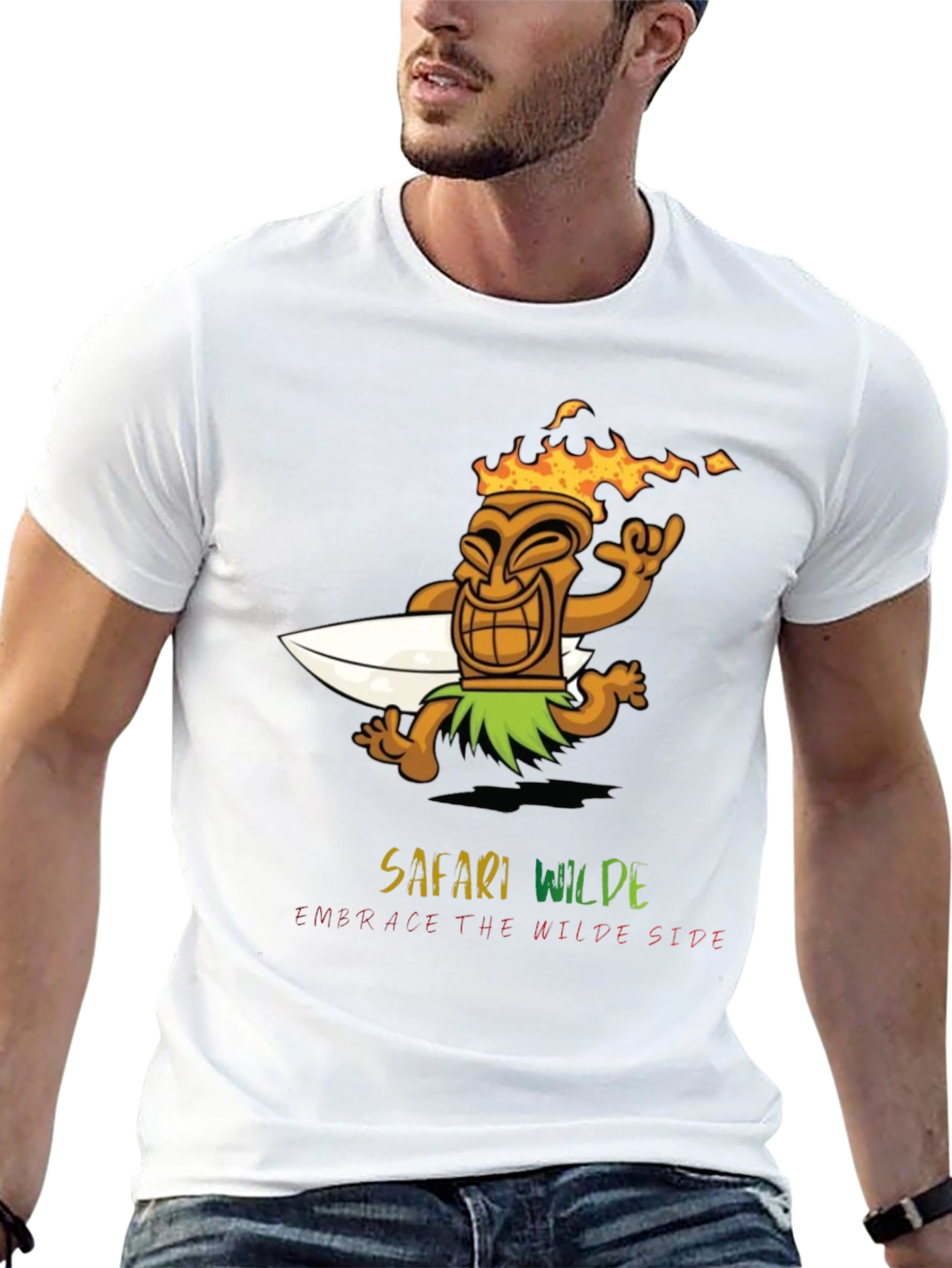 Safari Wilde Black Graphic Tee