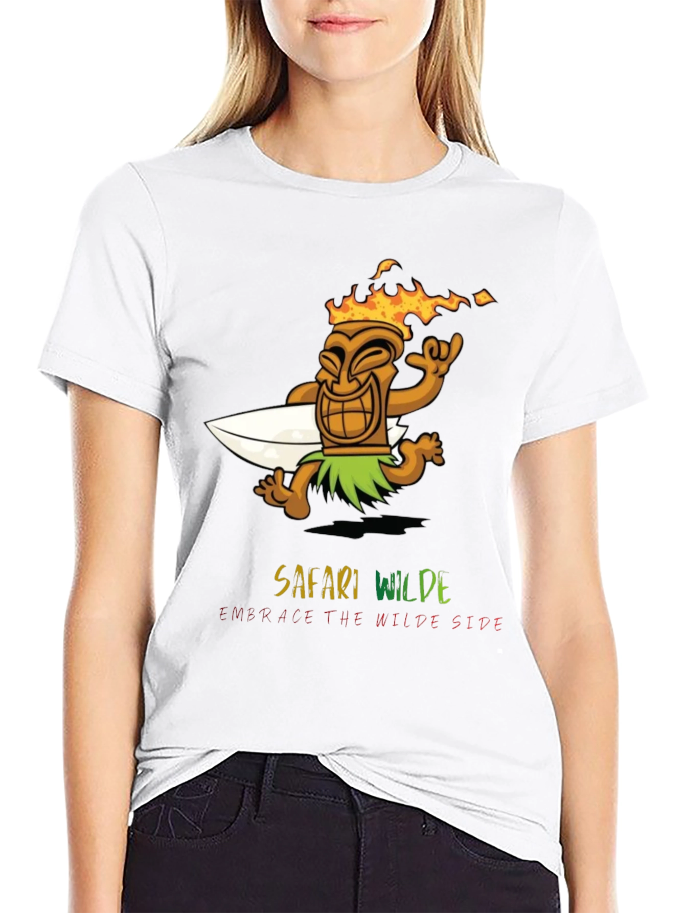 Safari Wilde Black Graphic Tee