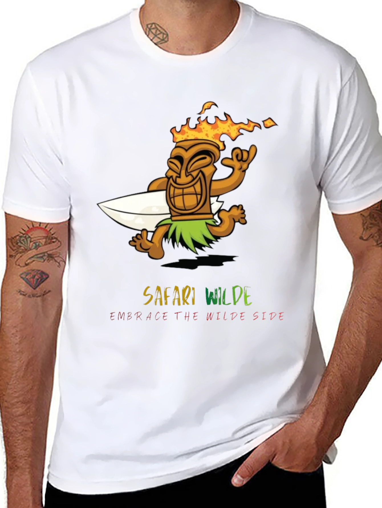 Safari Wilde Black Graphic Tee