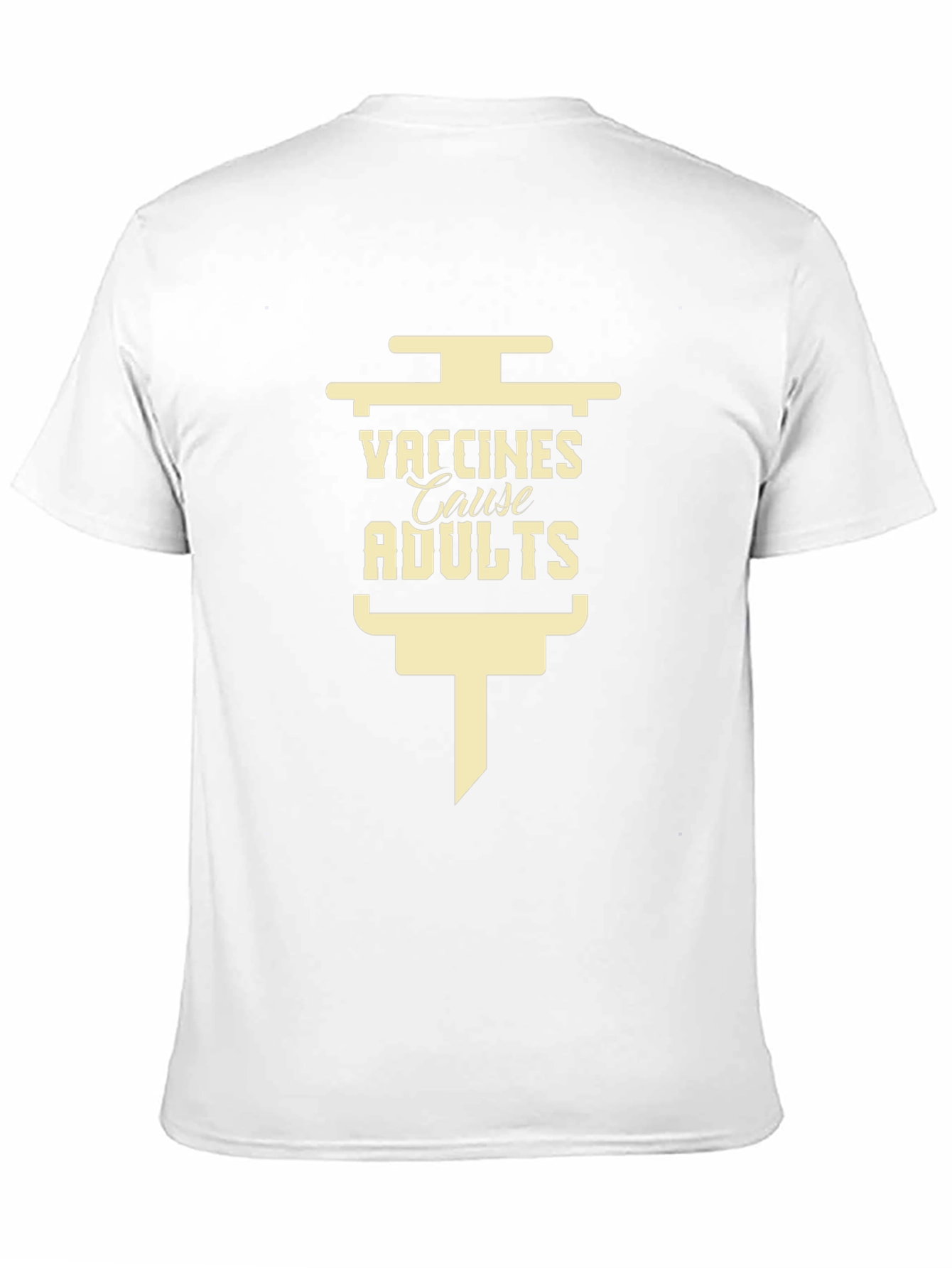 Vaccines Cause Adults Black T-Shirt