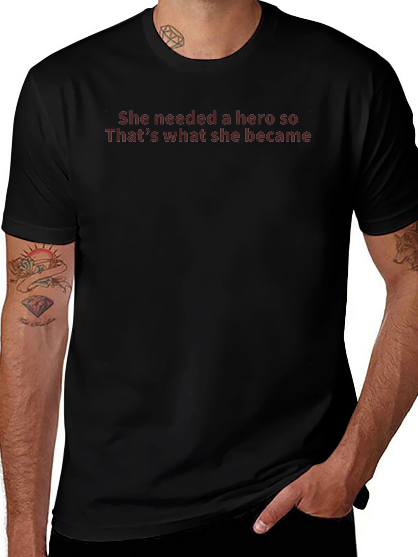 Empowering Graphic Tee - She Needed A Hero