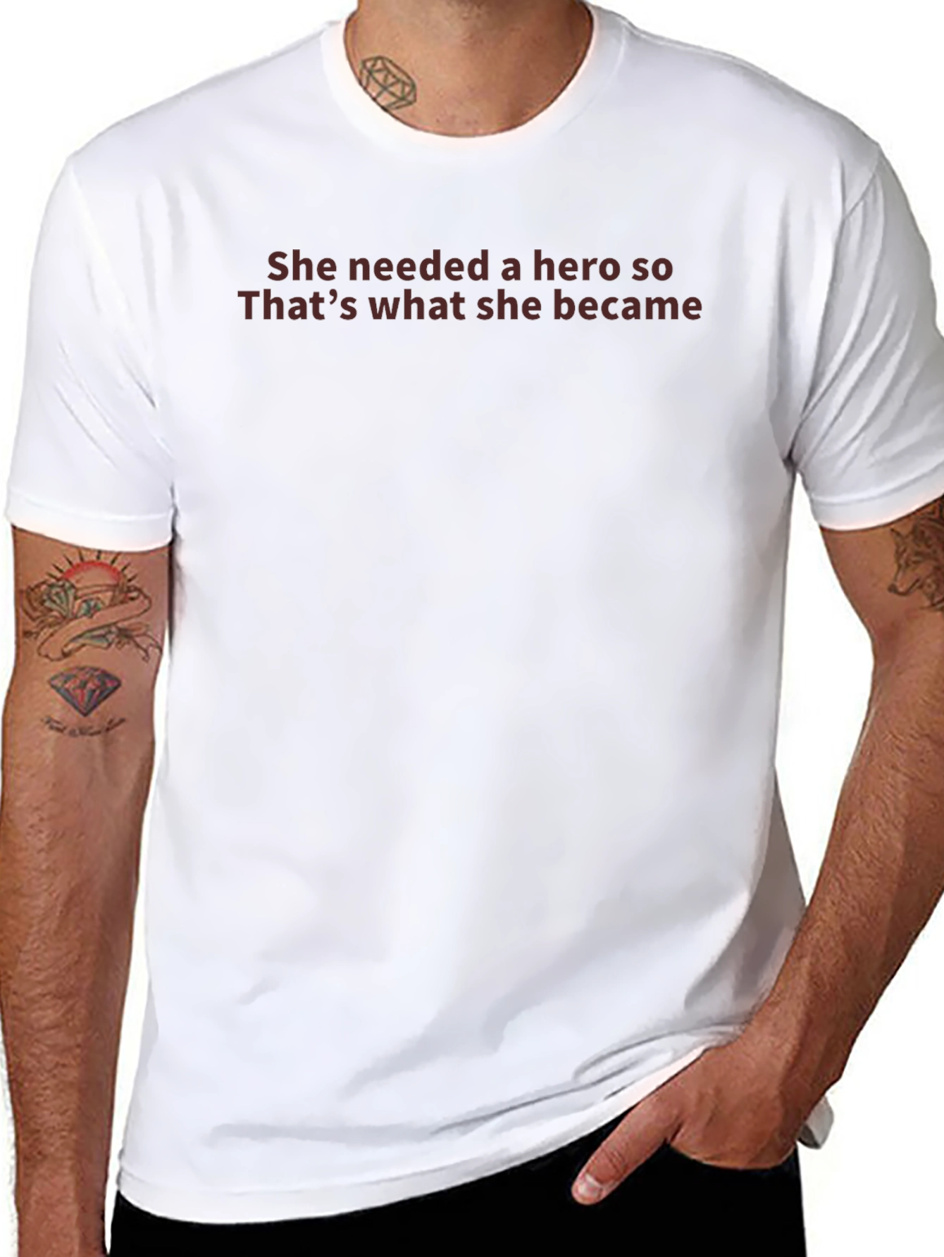Empowering Graphic Tee - She Needed A Hero