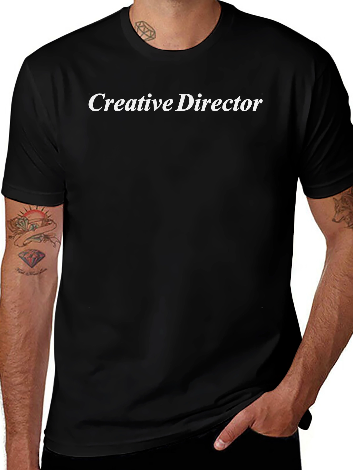 Creative Director Black T-Shirt - Stylish & Professional