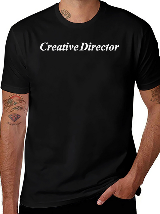 Creative Director Black T-Shirt - Stylish & Professional