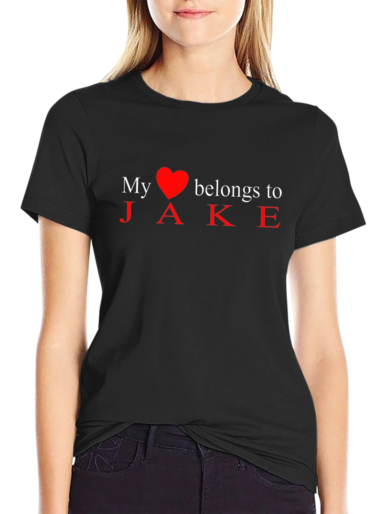 My Heart Belongs to Jake - Novelty T-Shirt