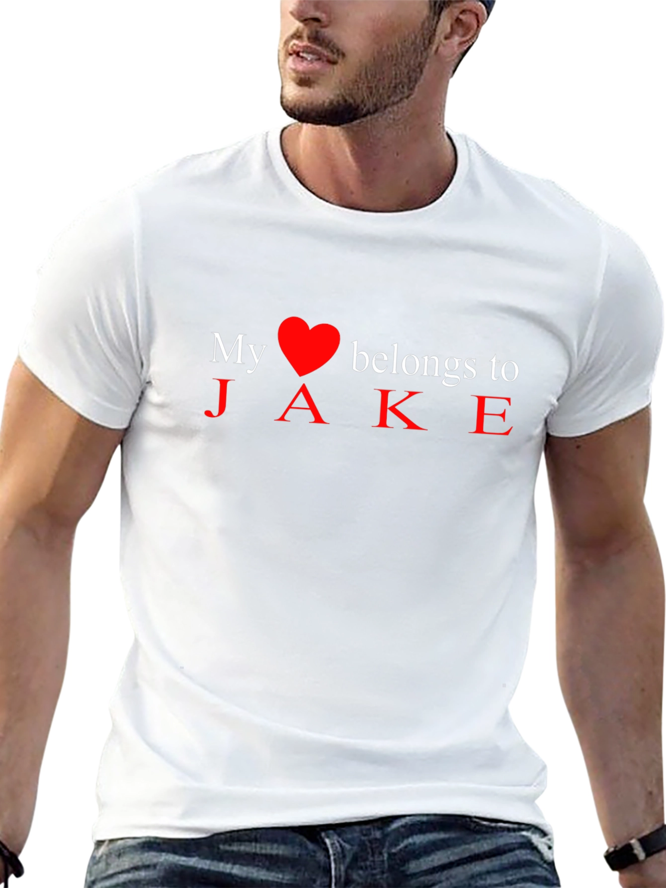 My Heart Belongs to Jake - Novelty T-Shirt