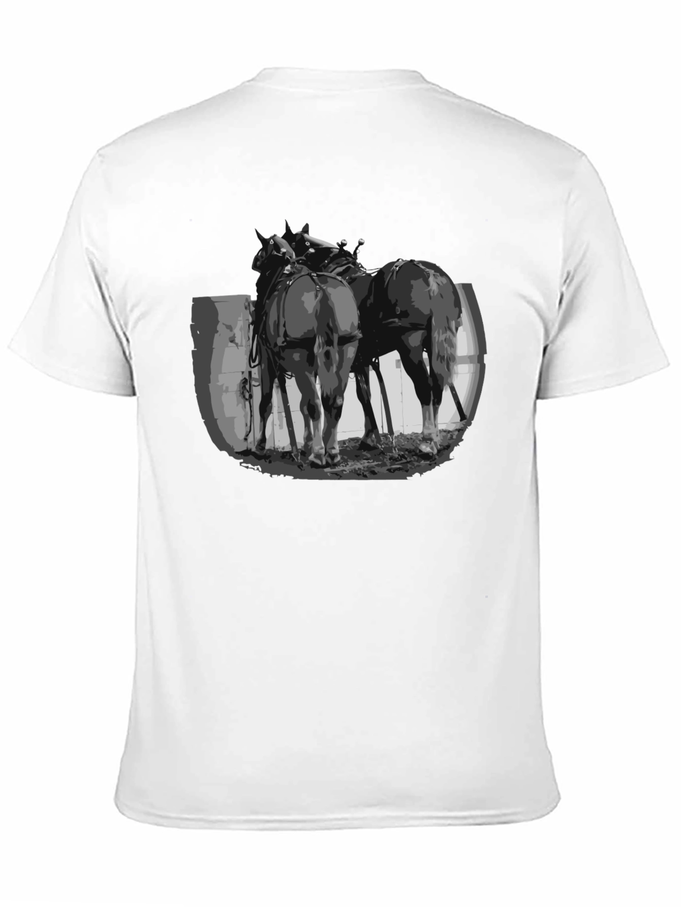 Black Rodeo Horses Graphic Tee