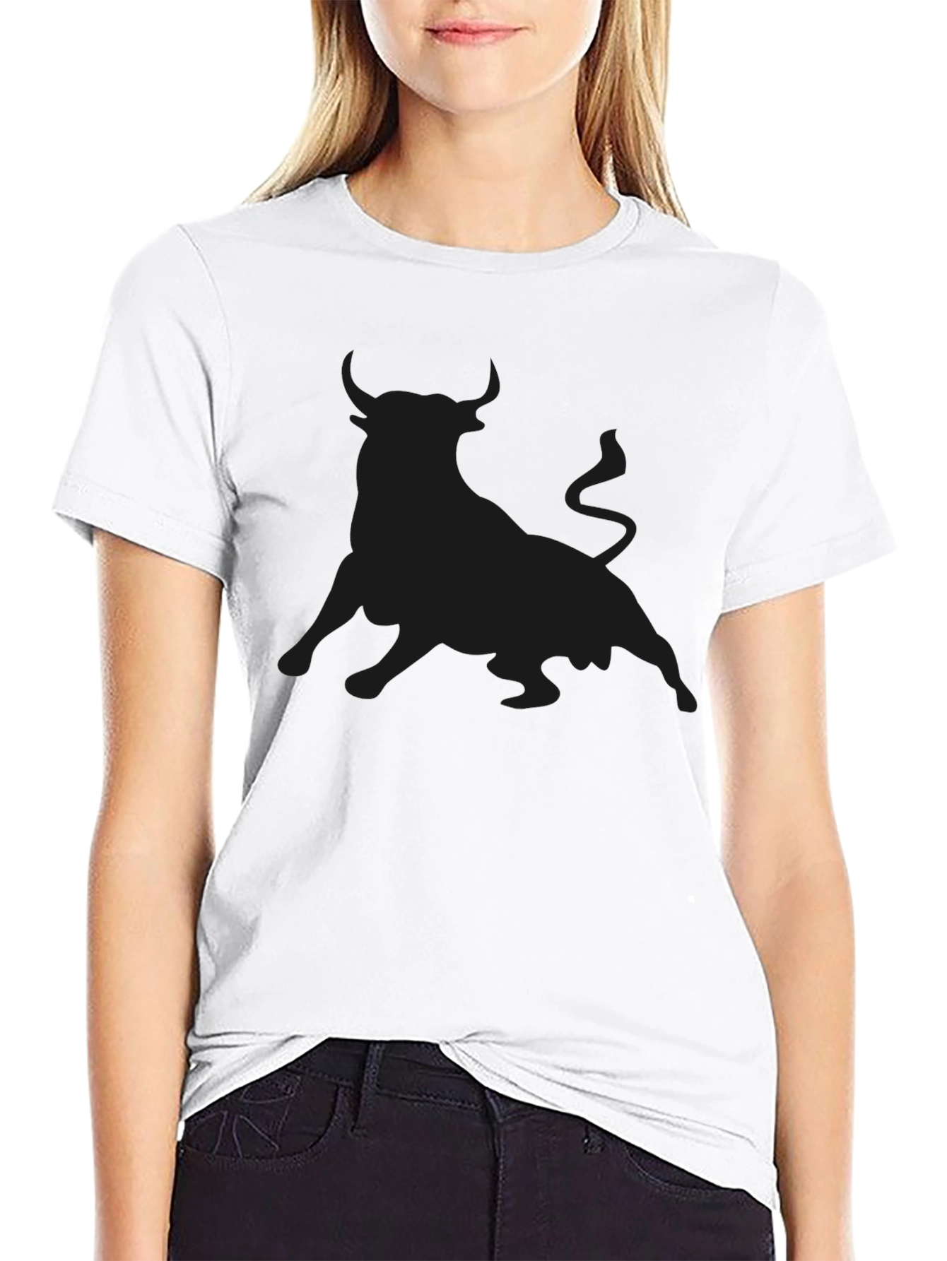Black Bull Silhouette Graphic Tee