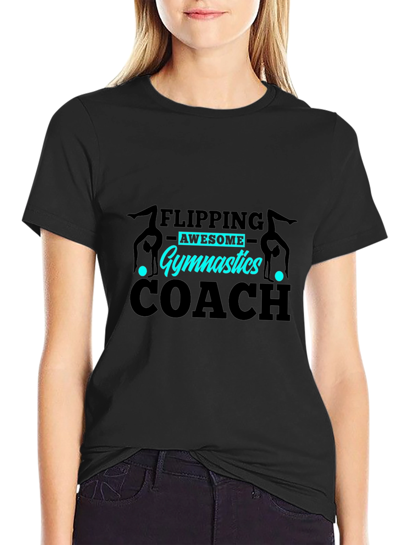 Gymnastics Coach T-Shirt - Flipping Awesome!