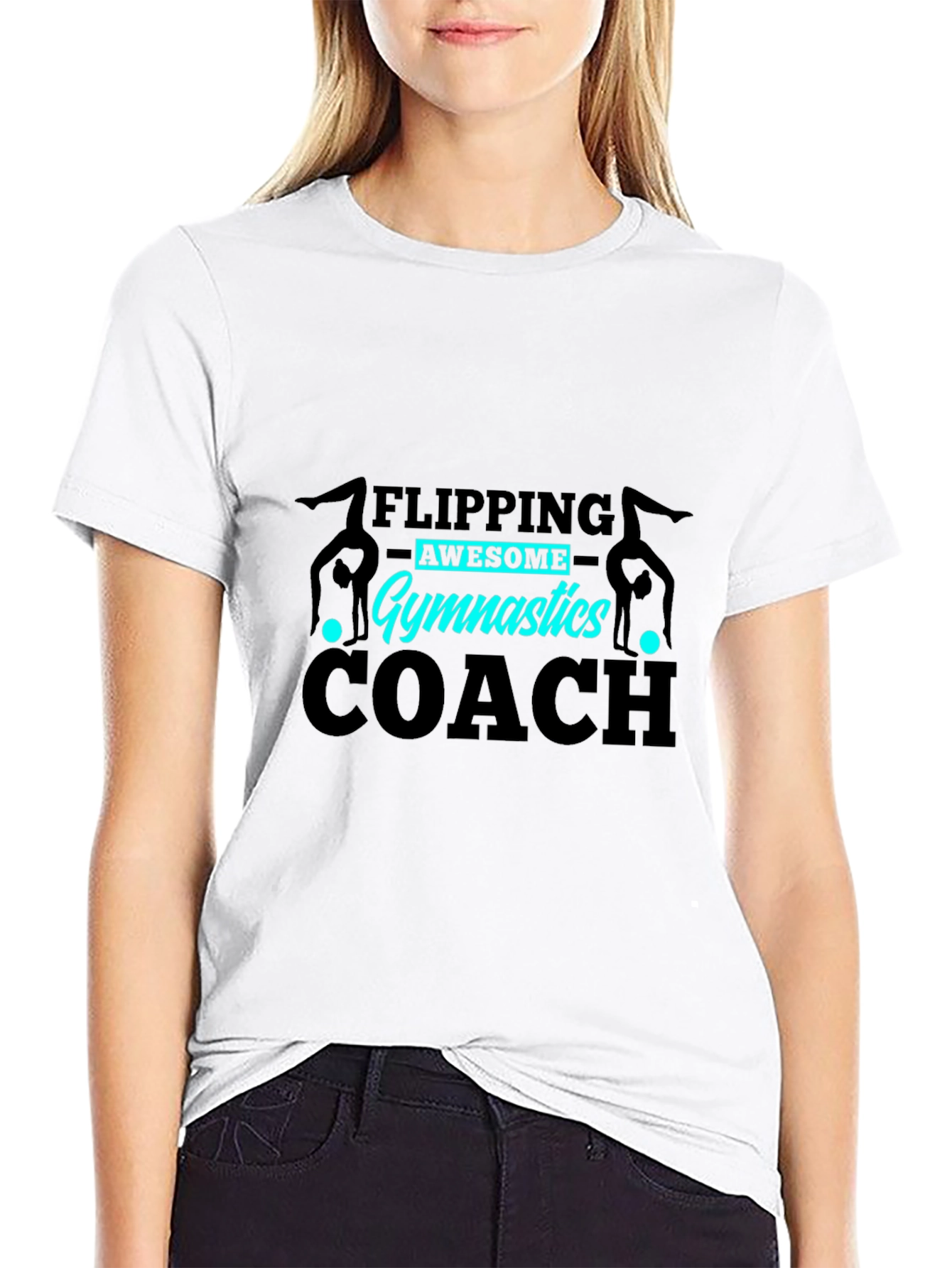 Gymnastics Coach T-Shirt - Flipping Awesome!