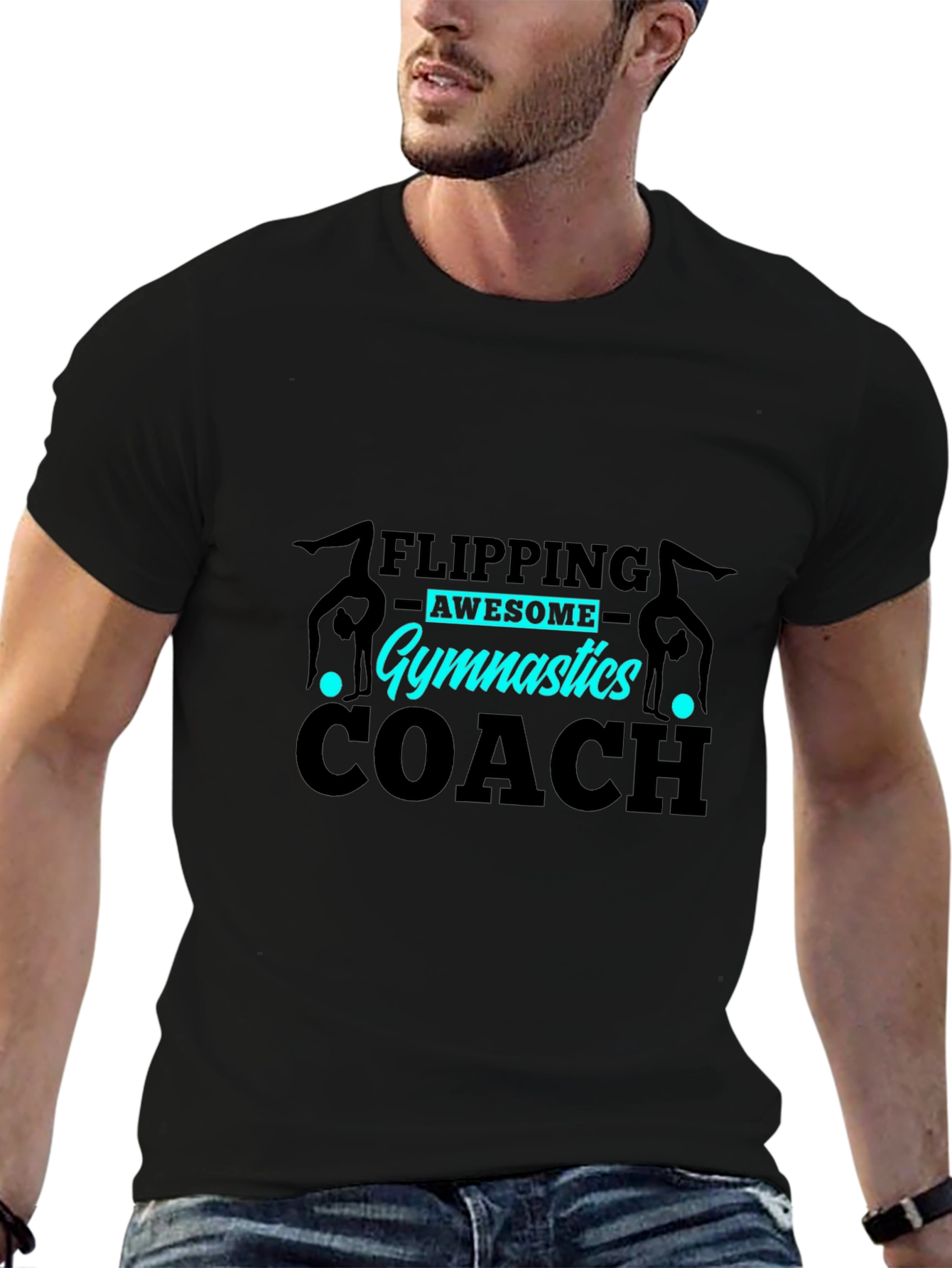 Gymnastics Coach T-Shirt - Flipping Awesome!