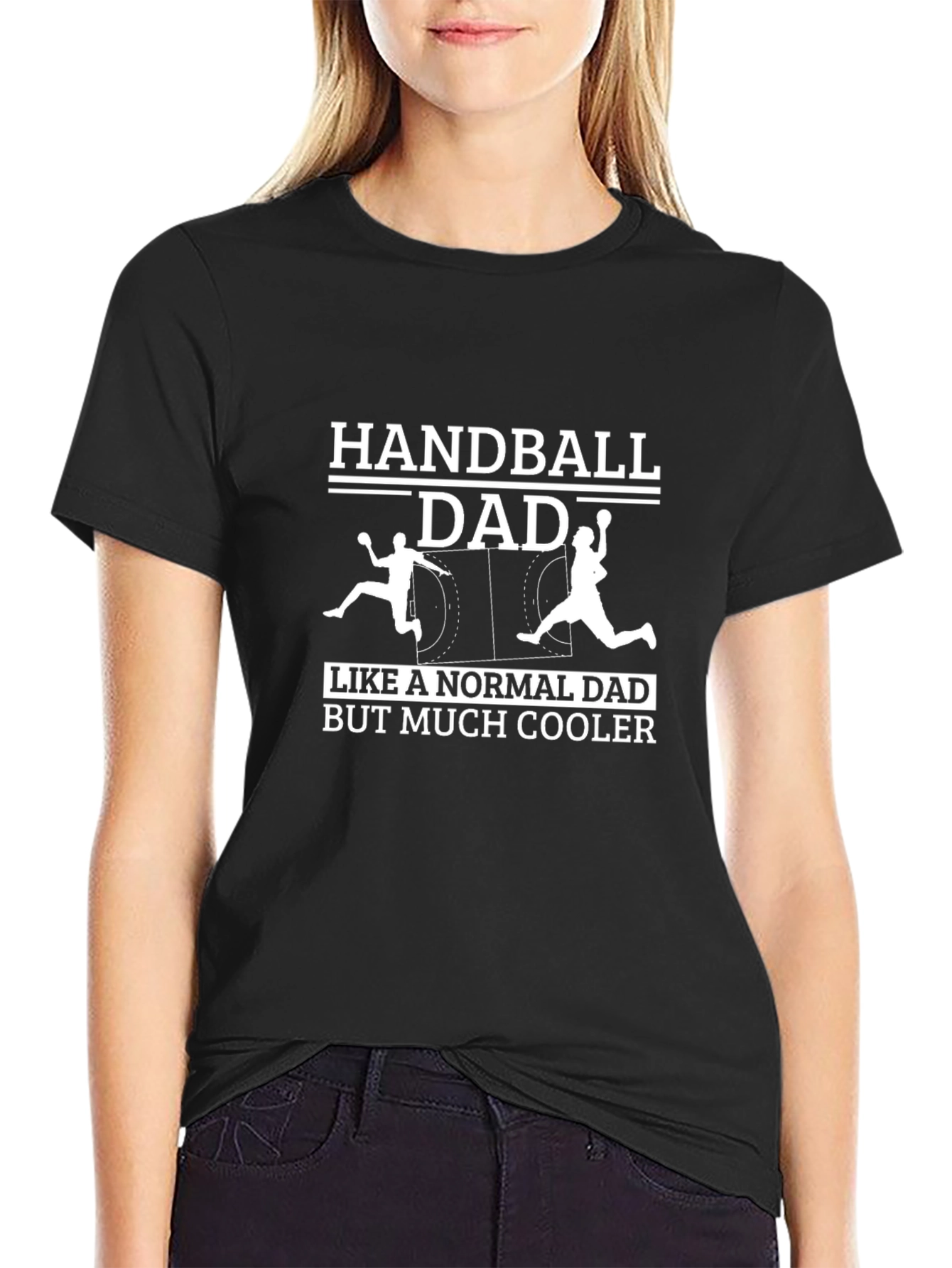 Handball Dad T-Shirt - Cool Dad Edition