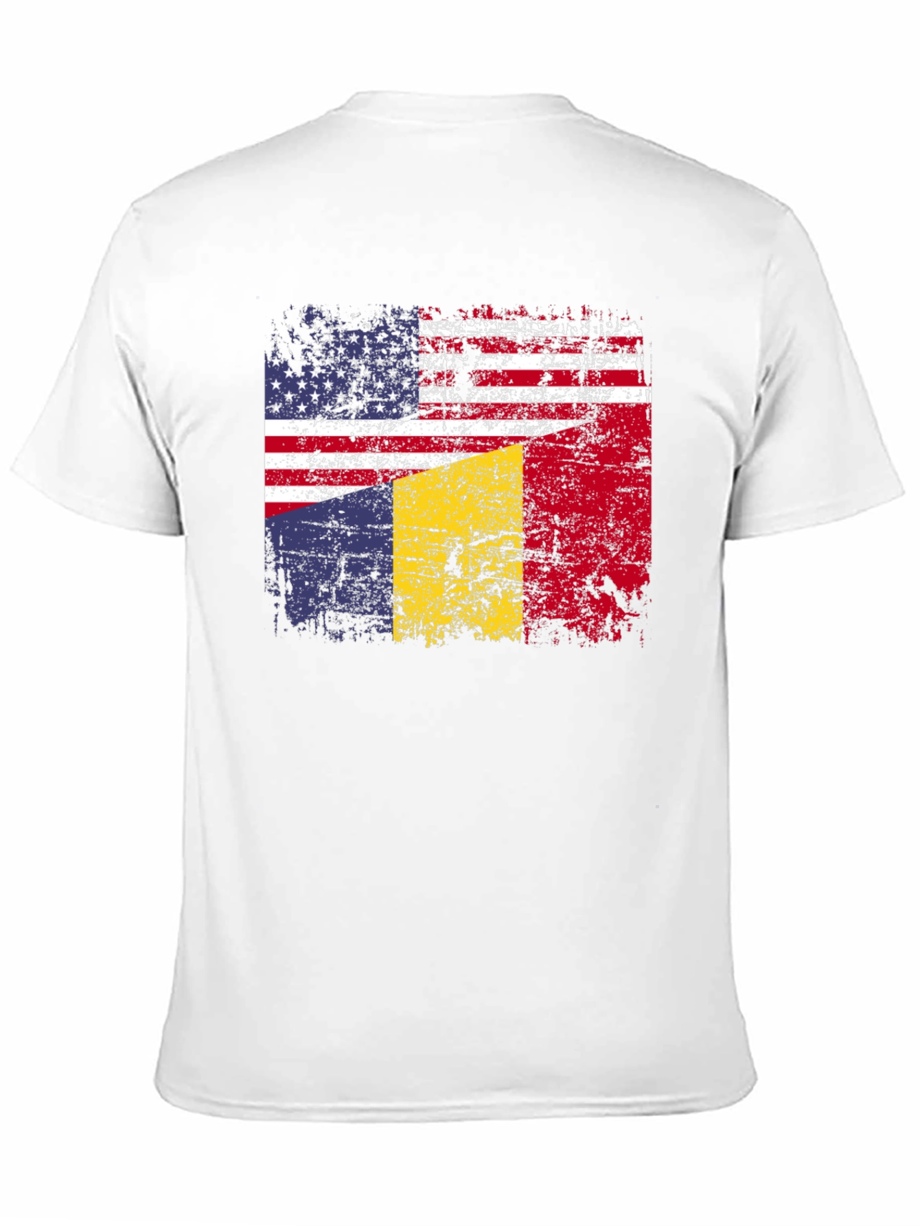 USA & Romania Flag T-Shirt