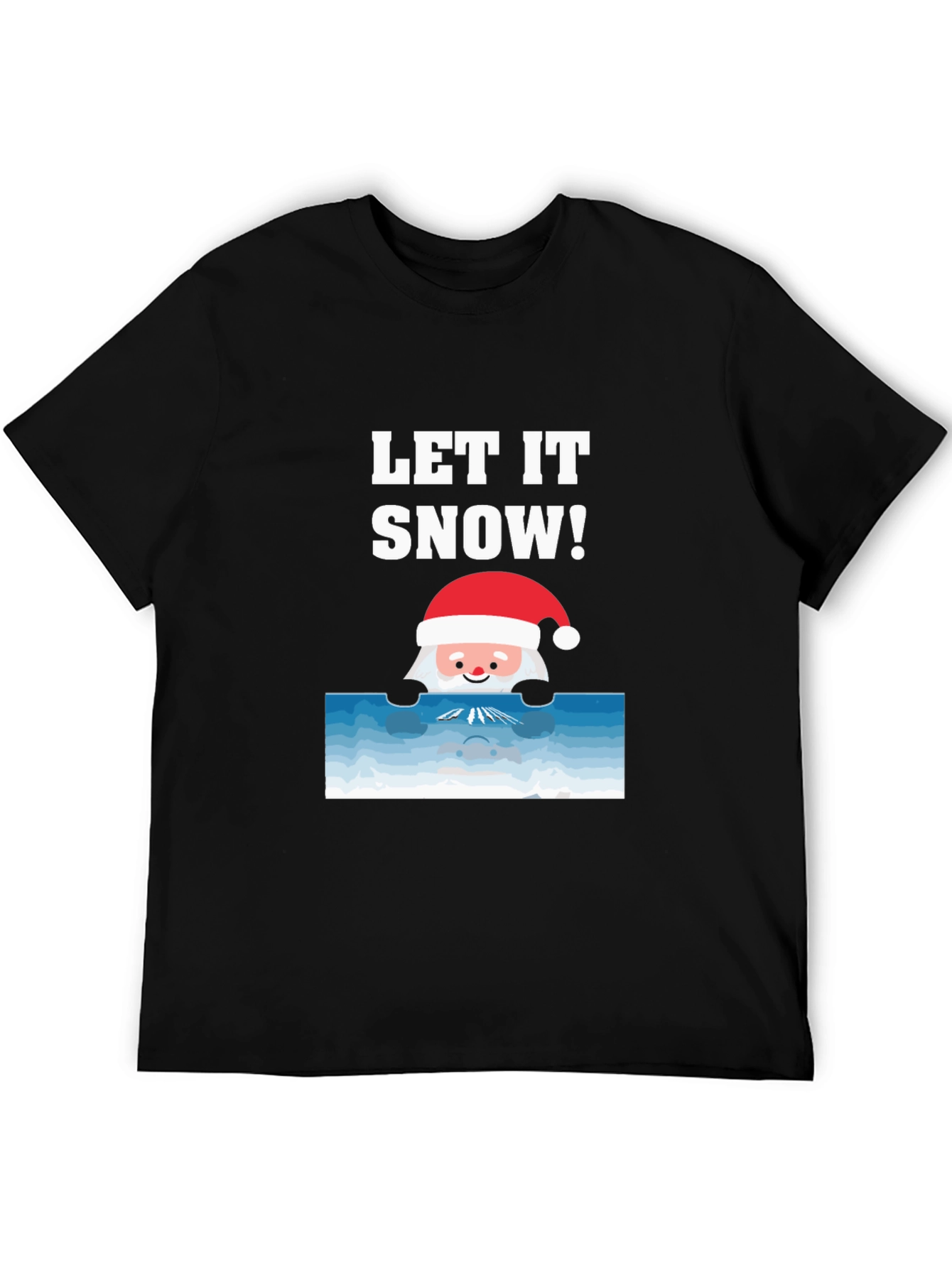 Let It Snow Santa Graphic Tee
