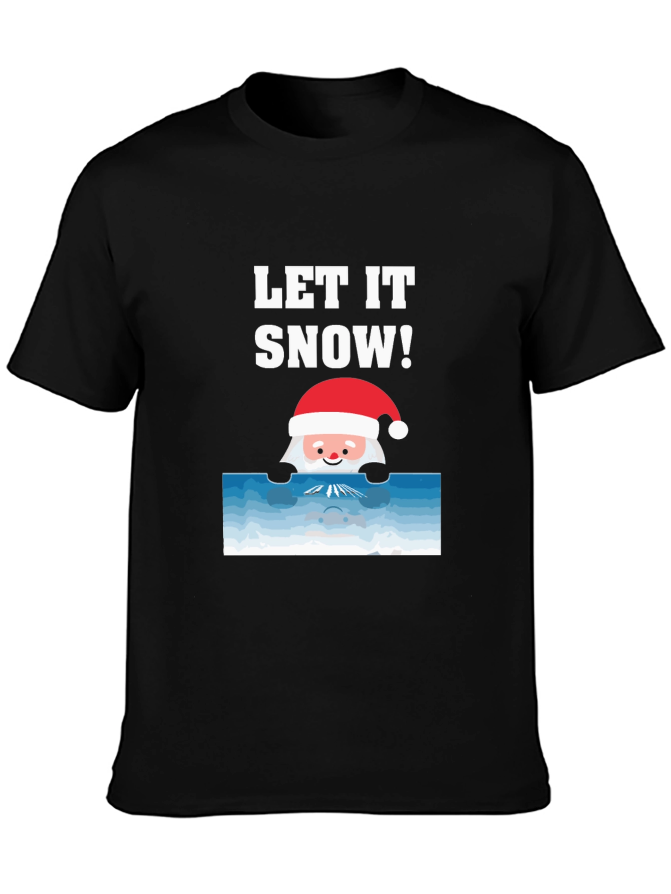 Let It Snow Santa Graphic Tee