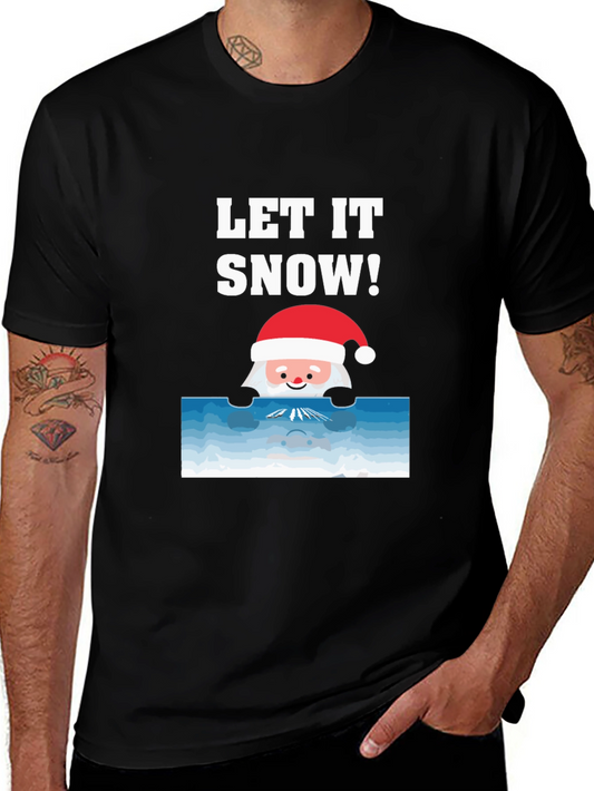 Let It Snow Santa Graphic Tee