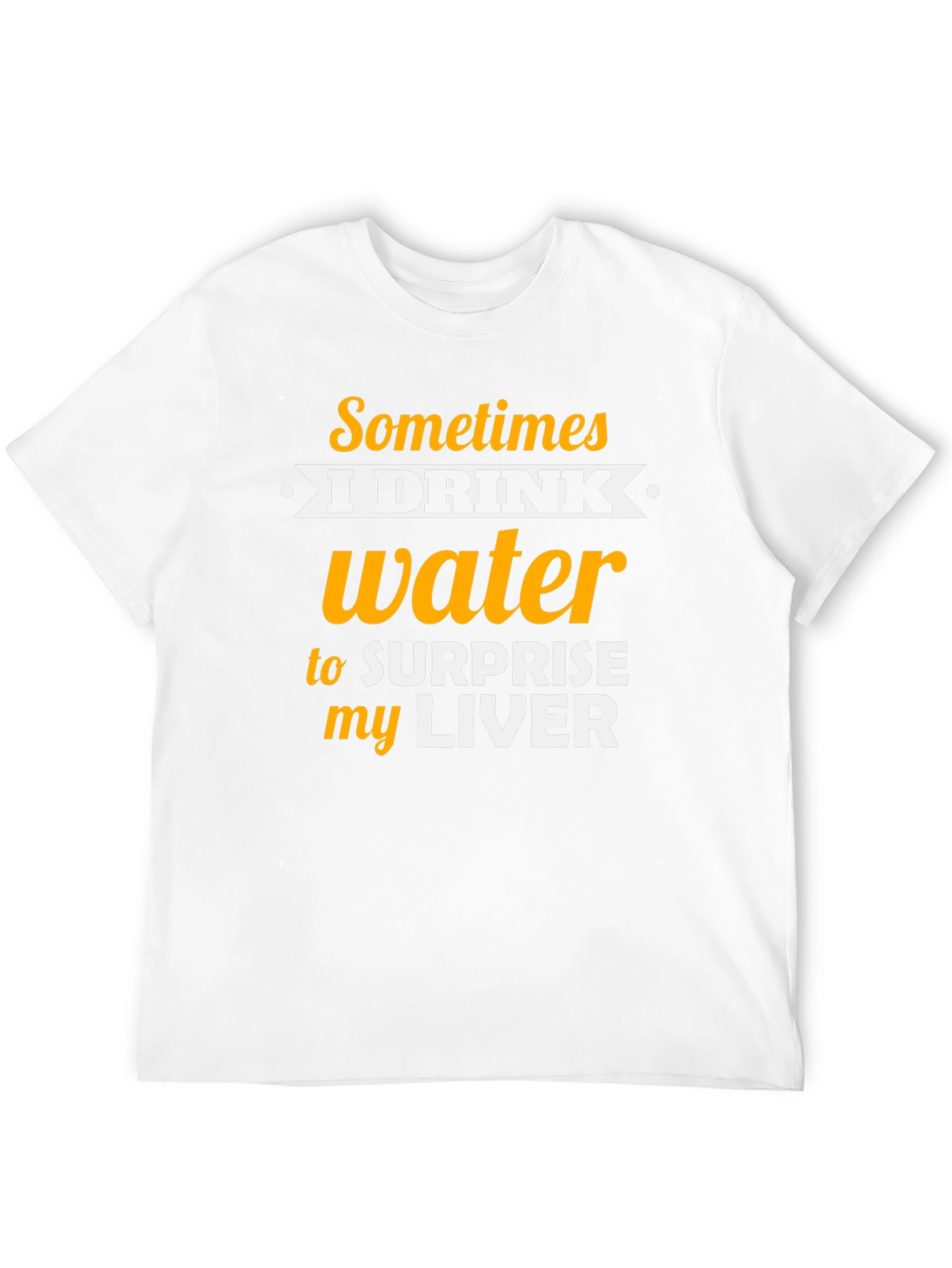 Humorous Water Drinking T-Shirt