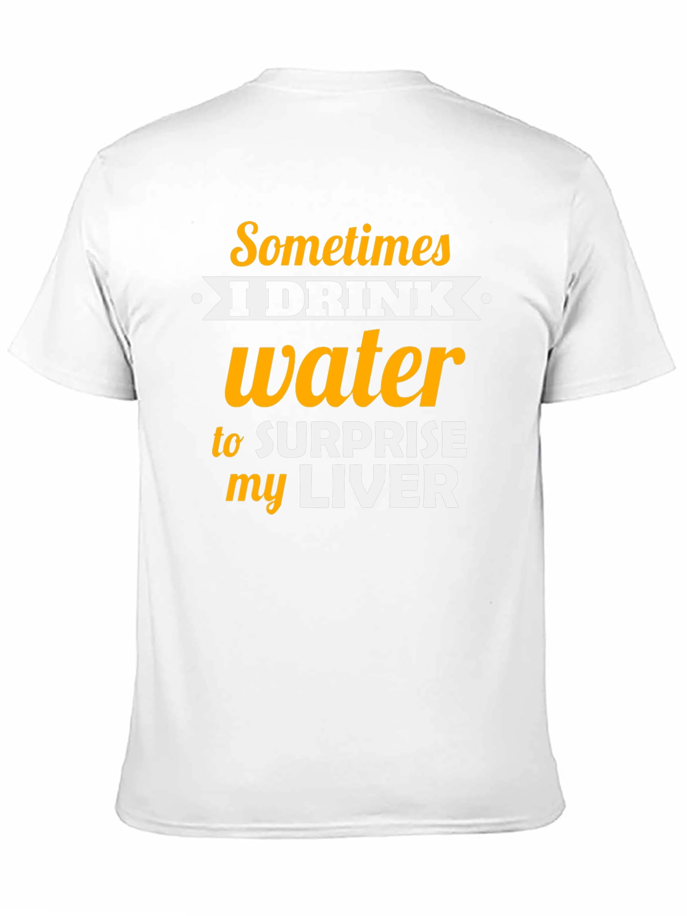 Humorous Water Drinking T-Shirt